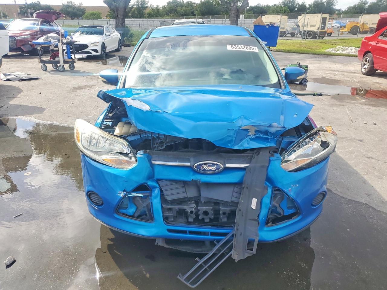 2014 Ford Focus Se Blue vin: 1FADP3K27EL115431
