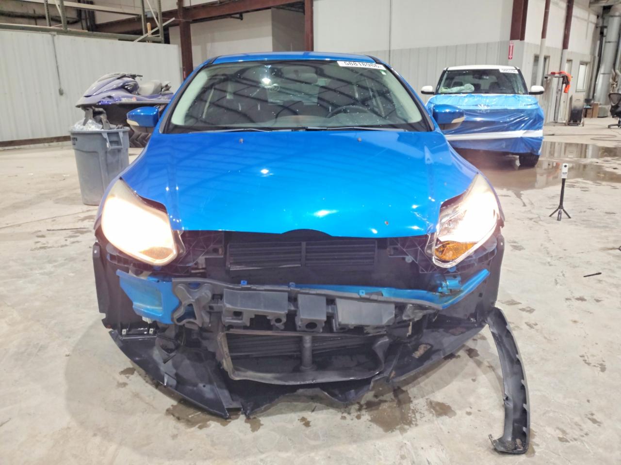 2014 Ford Focus Se Синий vin: 1FADP3K27EL116434