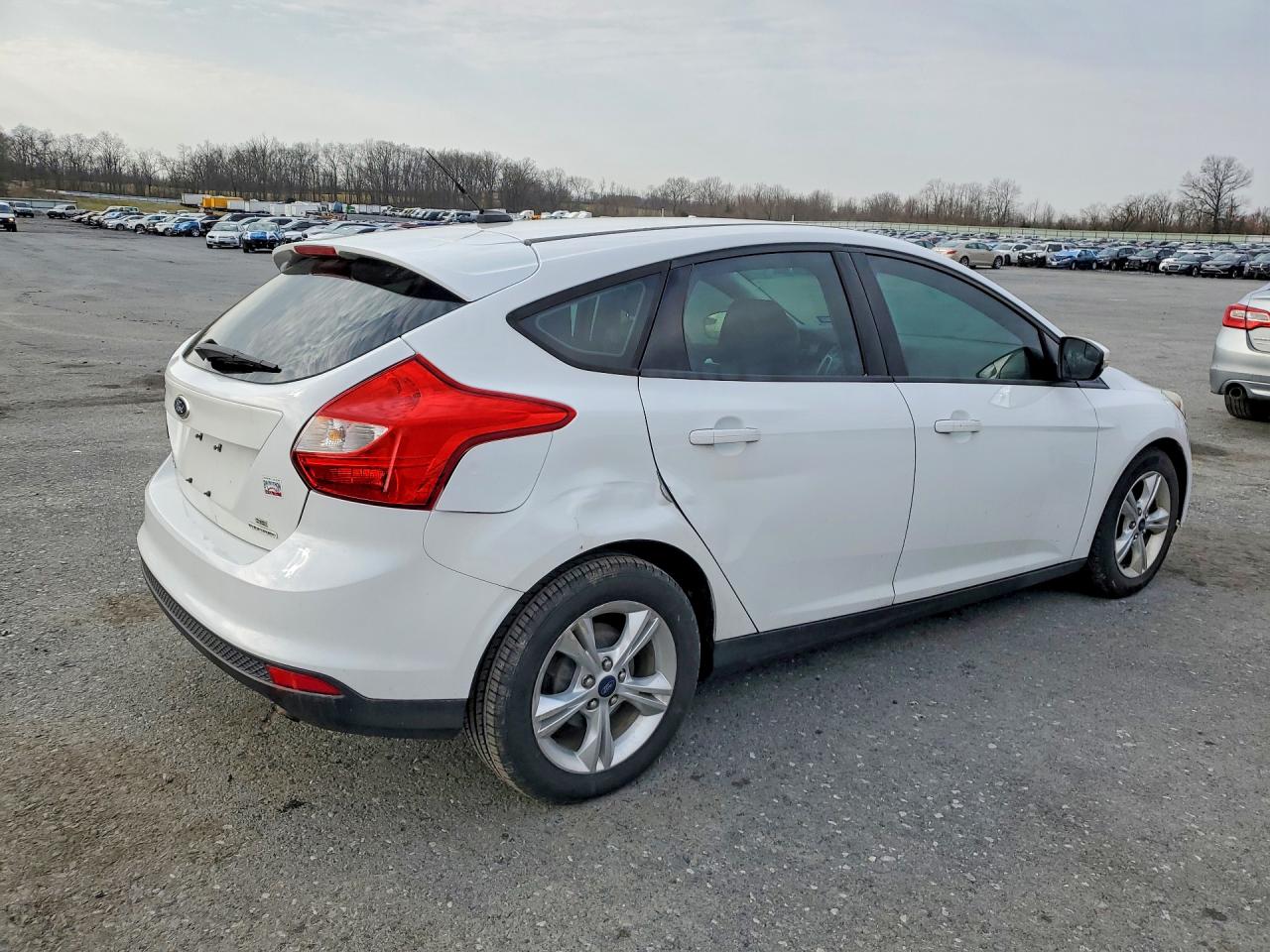 2014 Ford Focus Se White vin: 1FADP3K27EL130270