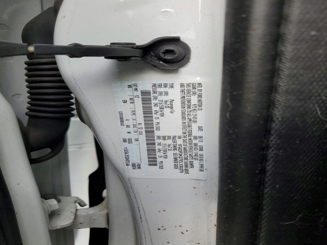 2014 Ford Focus Se White vin: 1FADP3K27EL130270