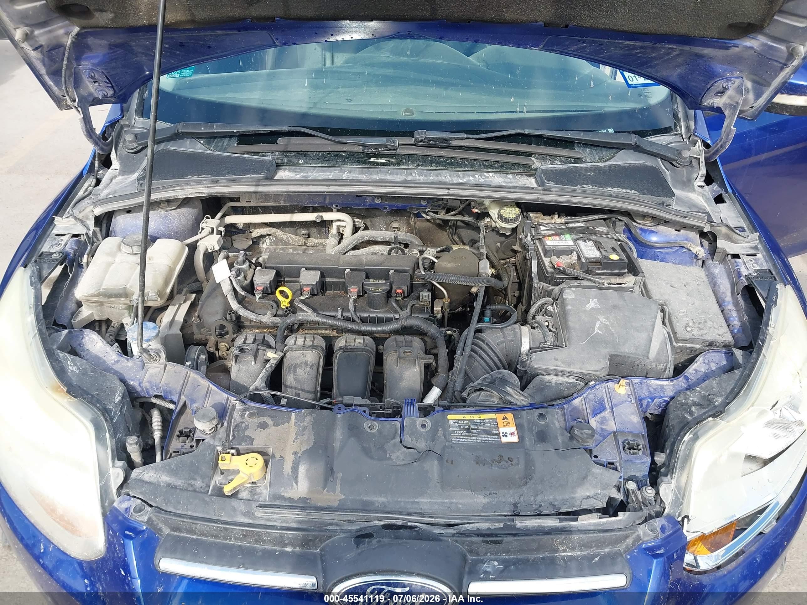 2014 Ford Focus Se Blue vin: 1FADP3K27EL132813