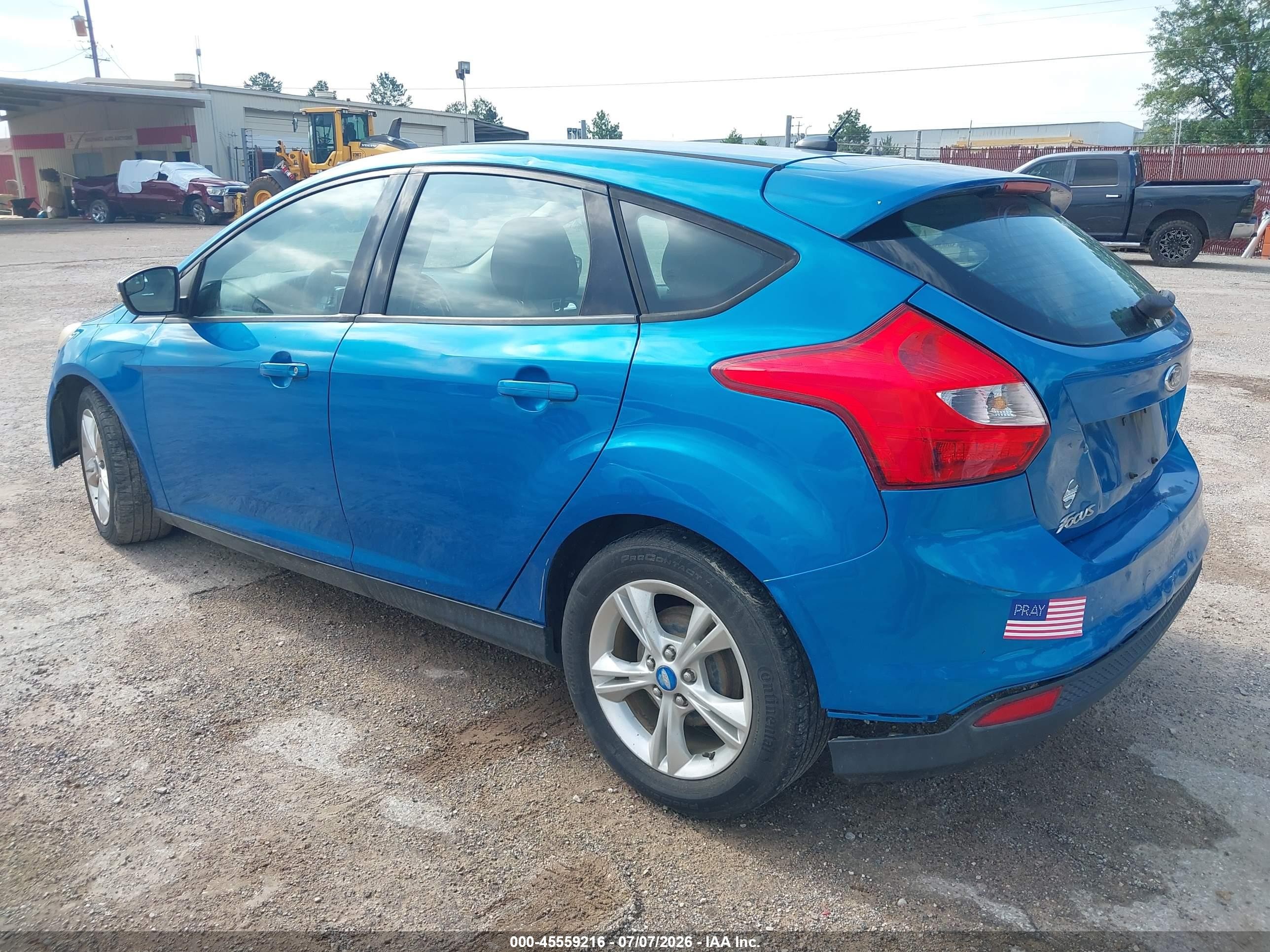 2014 Ford Focus Se Blue vin: 1FADP3K27EL137767