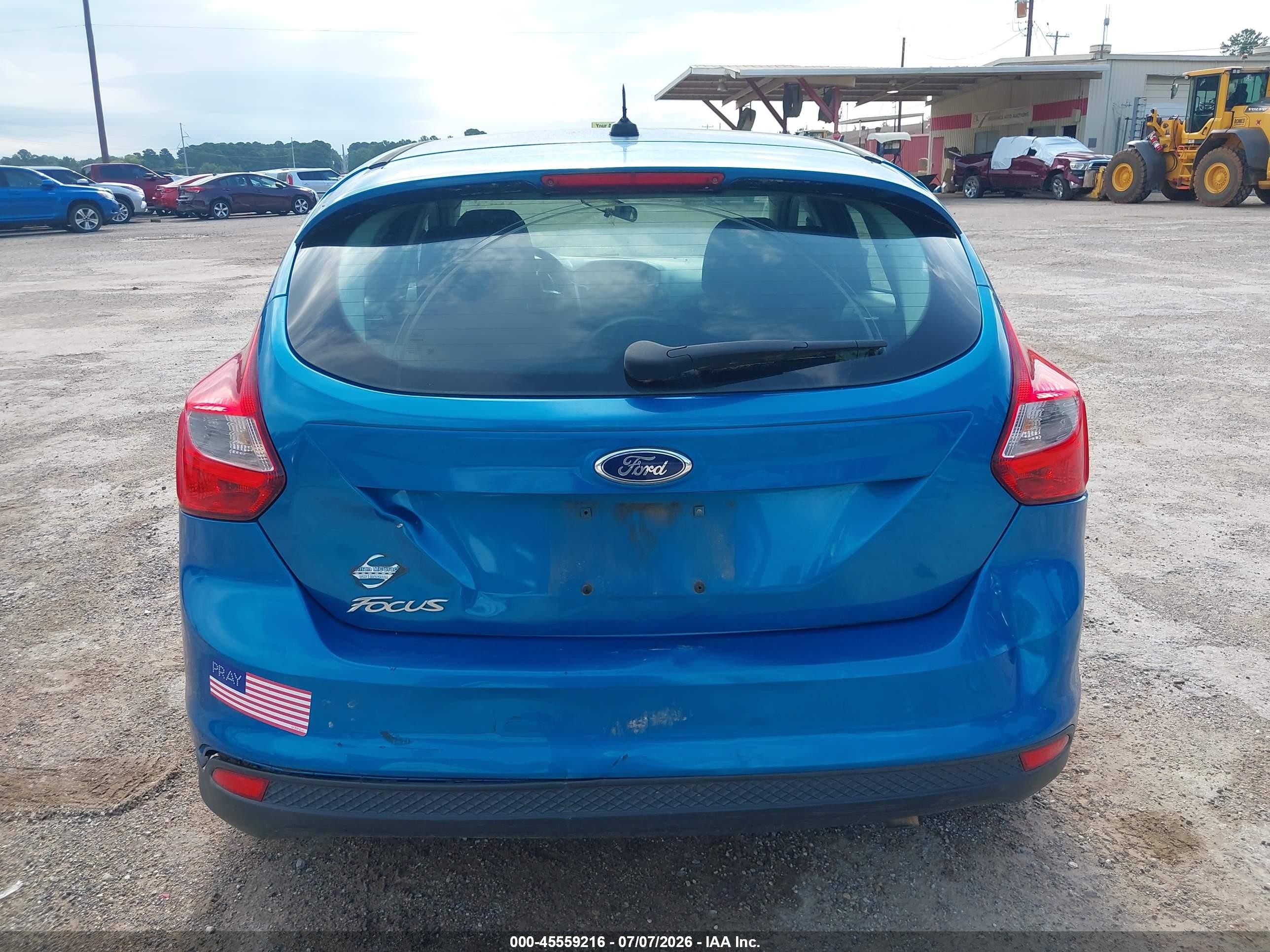 2014 Ford Focus Se Blue vin: 1FADP3K27EL137767