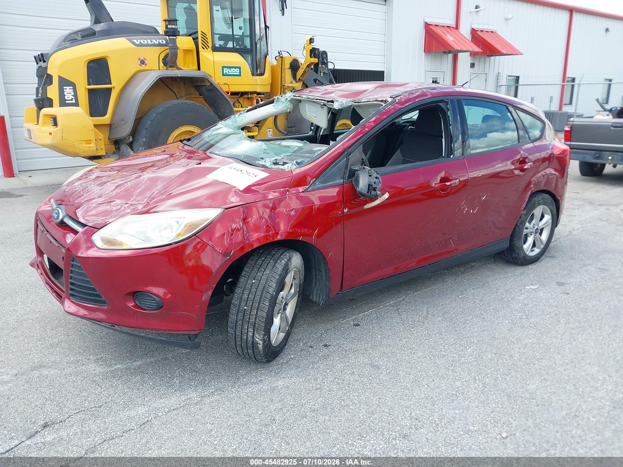 2014 Ford Focus Se Red vin: 1FADP3K27EL182482