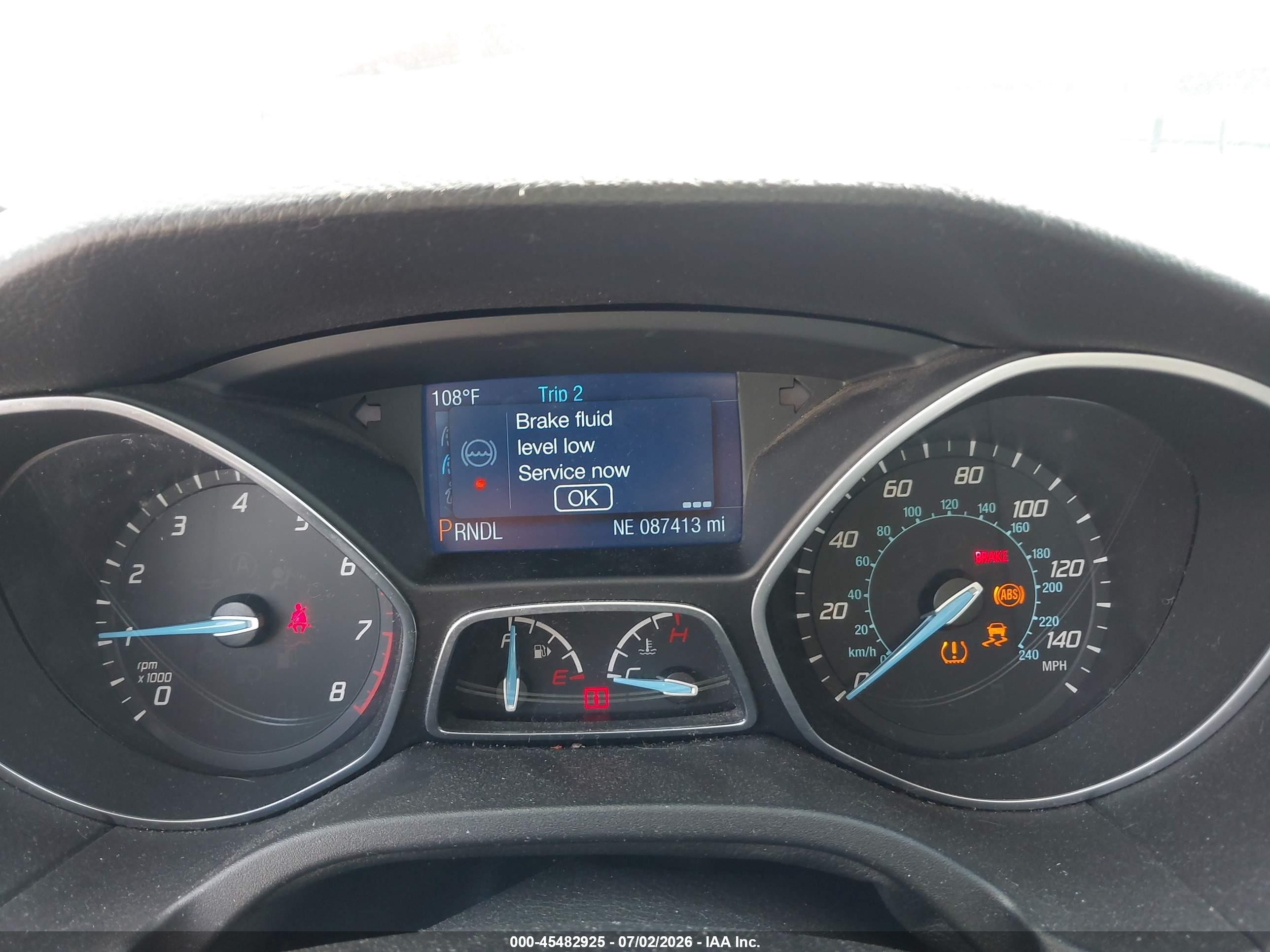 2014 Ford Focus Se Red vin: 1FADP3K27EL182482