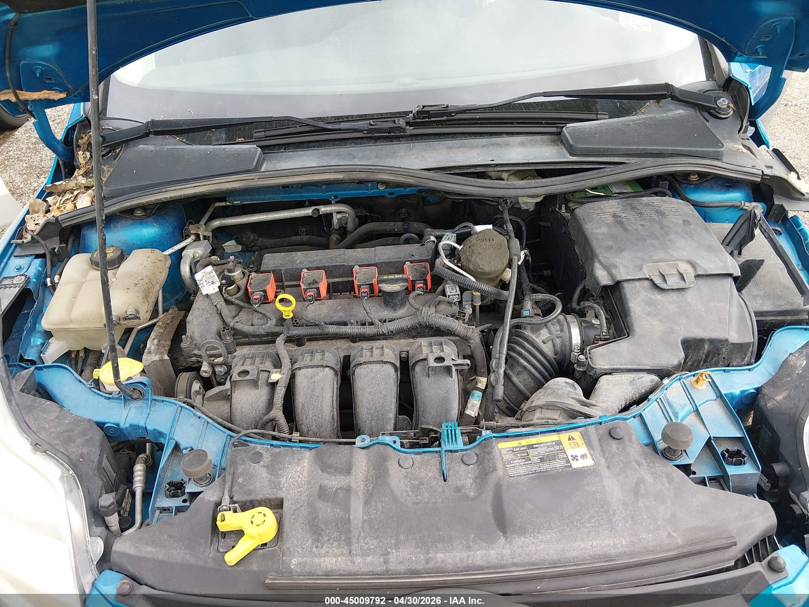 2014 Ford Focus Se Blue vin: 1FADP3K27EL184099