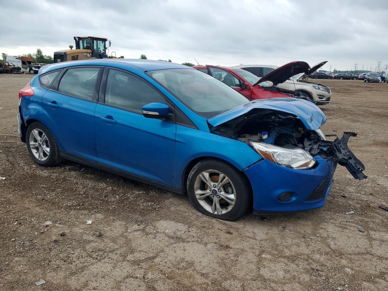 2014 Ford Focus Se Blue vin: 1FADP3K27EL192607