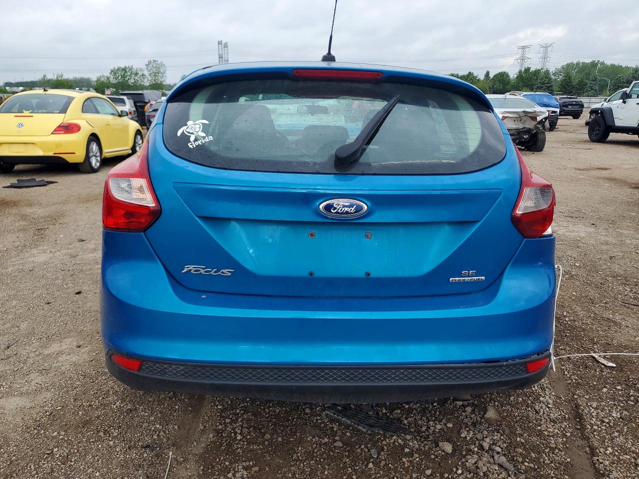 2014 Ford Focus Se Blue vin: 1FADP3K27EL192607