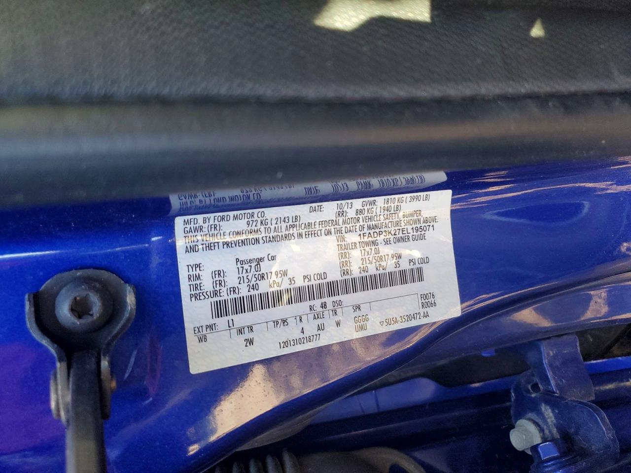 2014 Ford Focus Se Синий vin: 1FADP3K27EL195071
