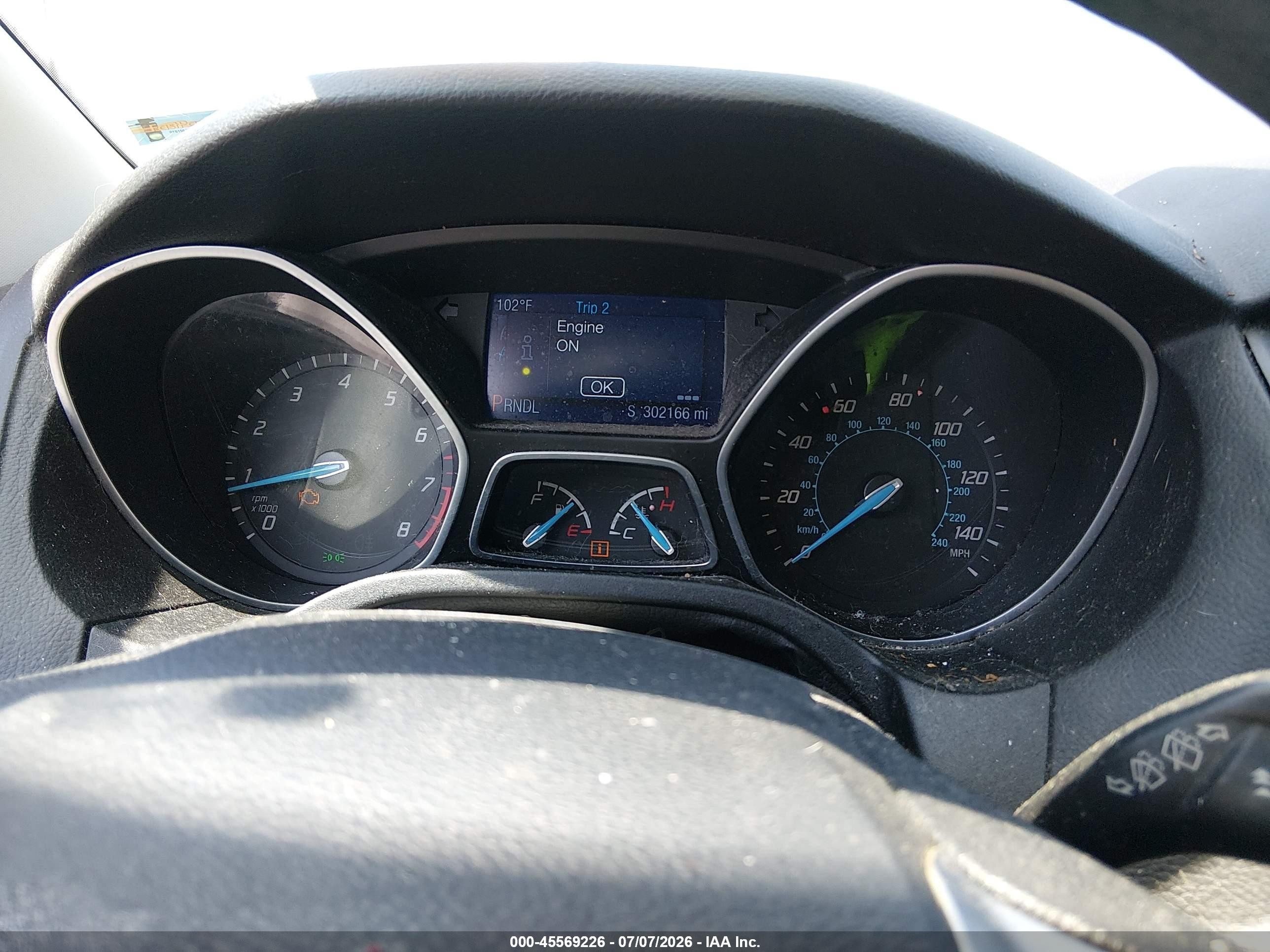 2014 Ford Focus Se White vin: 1FADP3K27EL254278