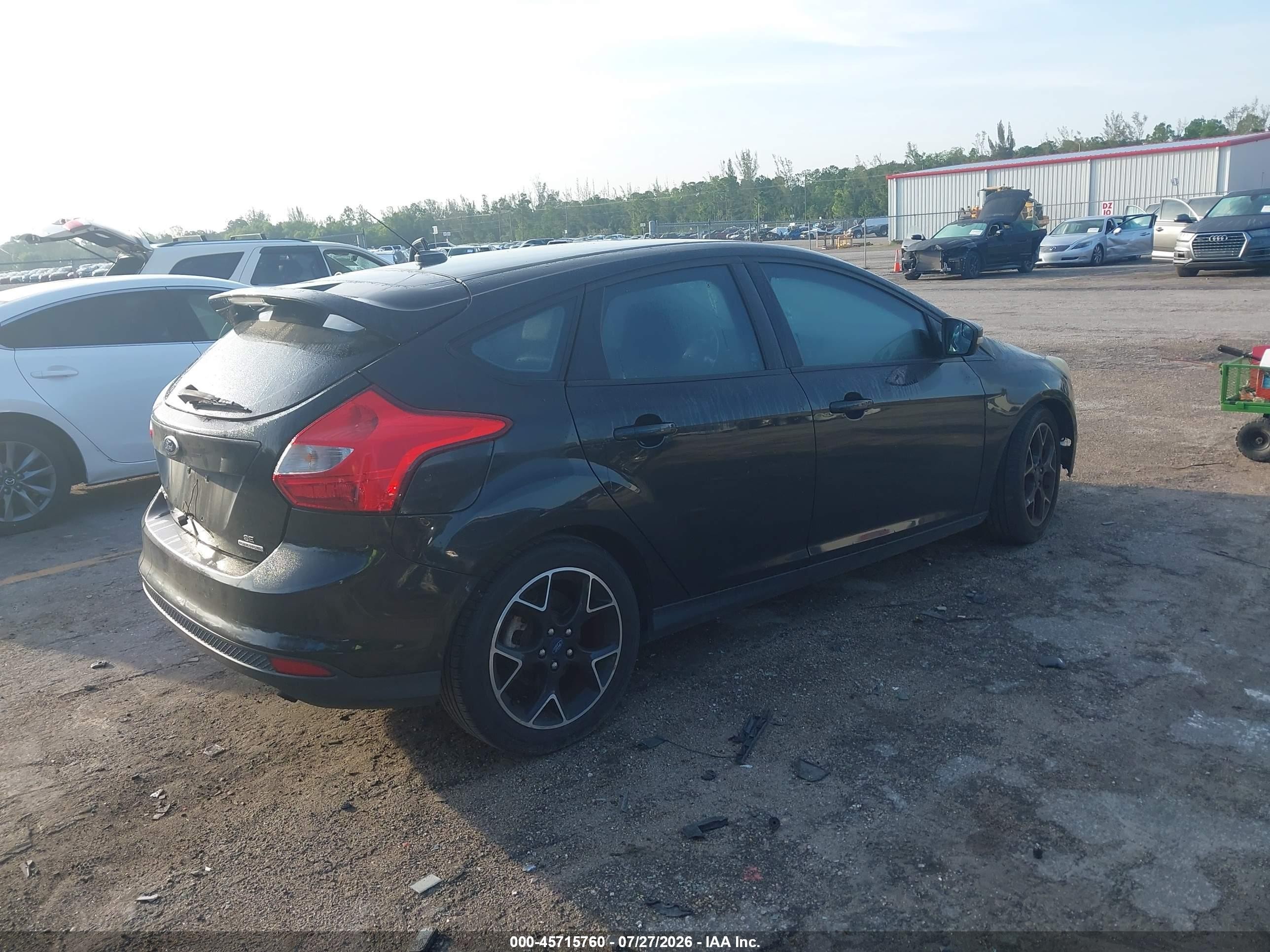 2014 Ford Focus Se Black vin: 1FADP3K27EL268715