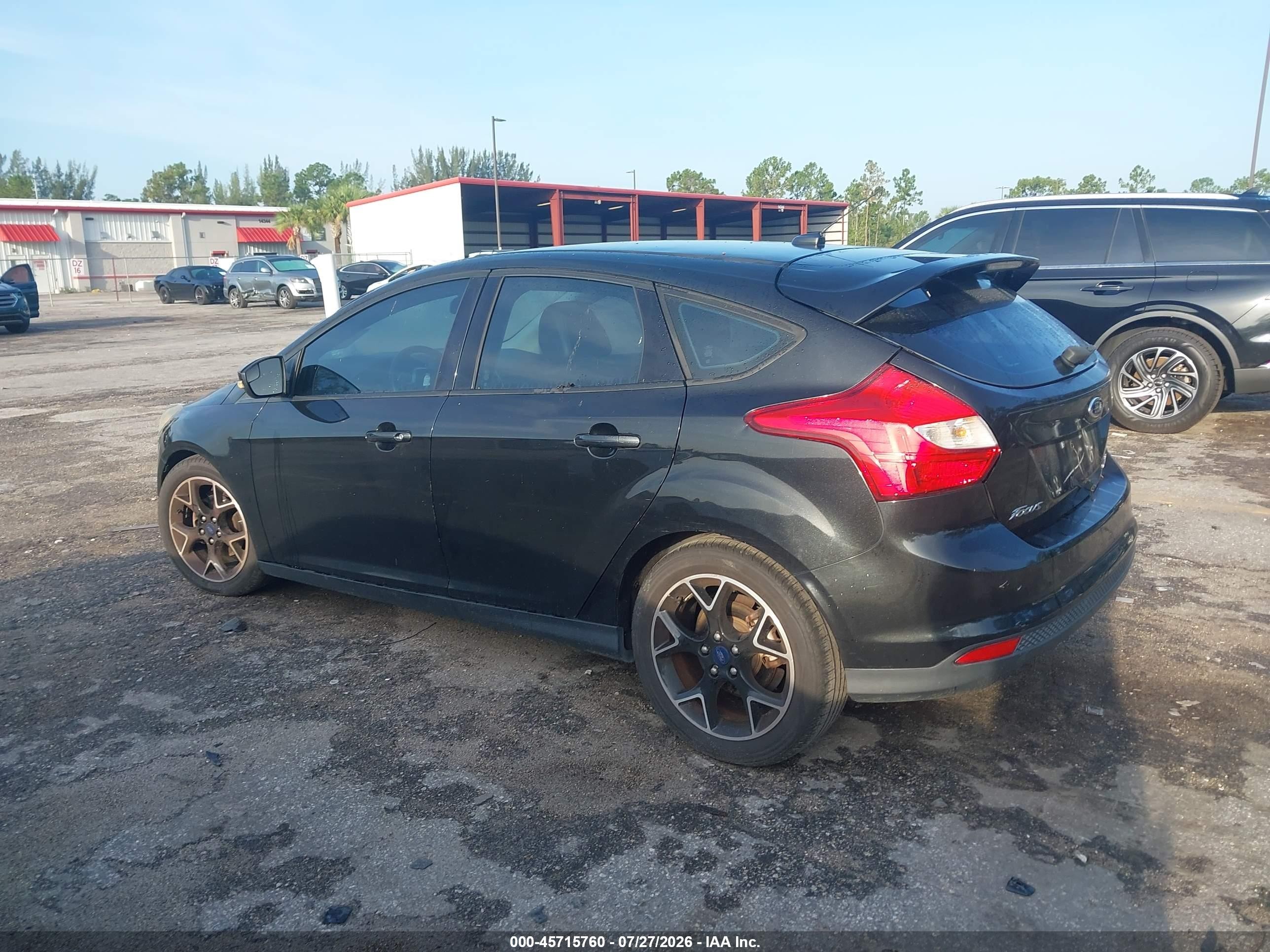 2014 Ford Focus Se Black vin: 1FADP3K27EL268715
