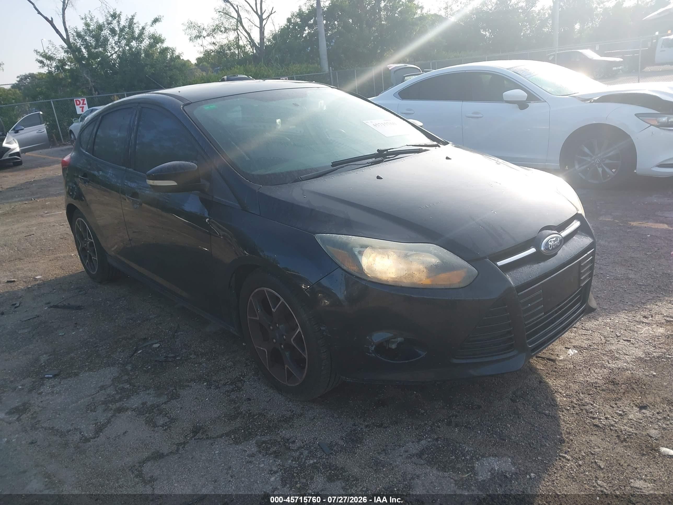 2014 Ford Focus Se Black vin: 1FADP3K27EL268715