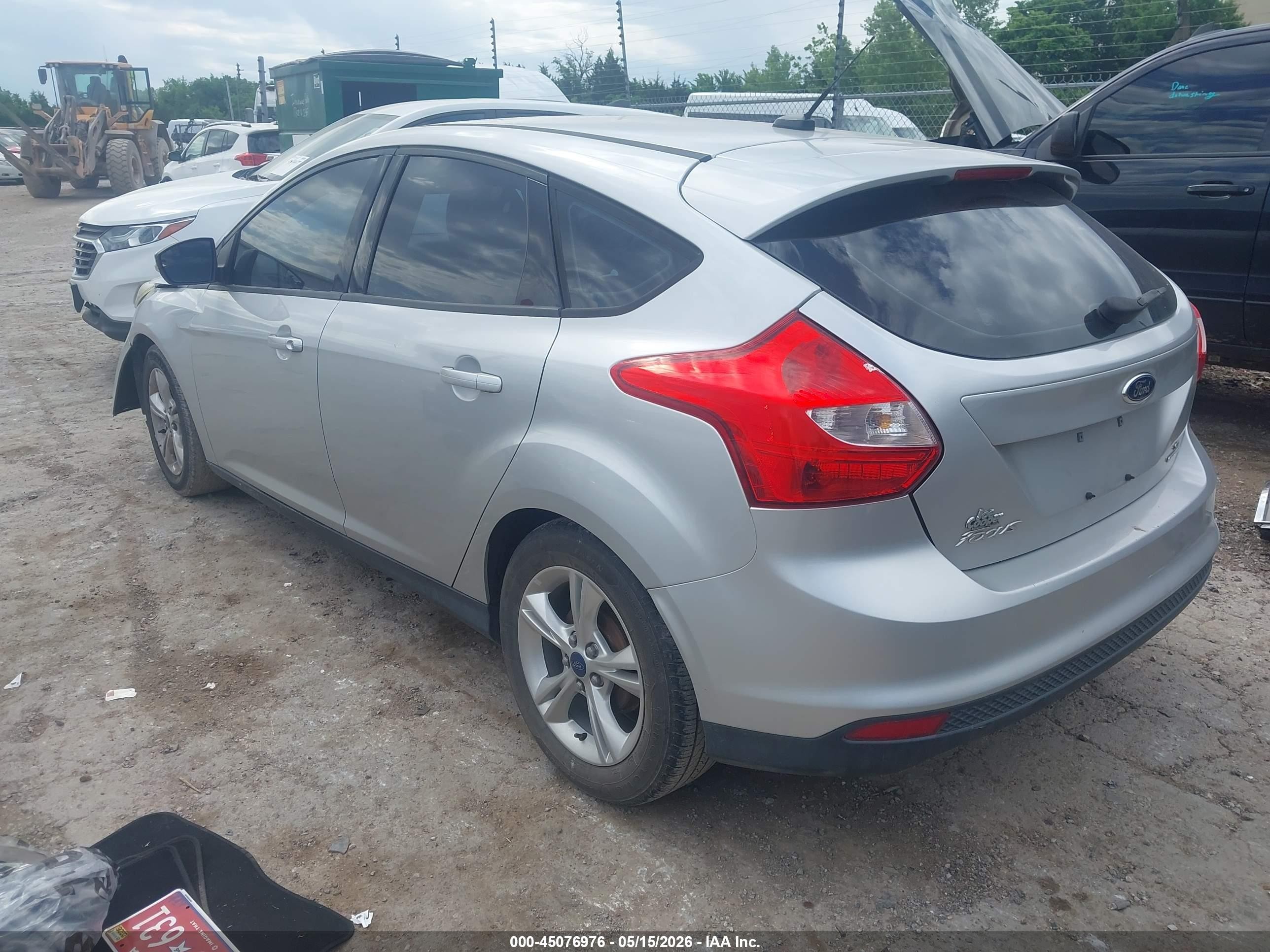 2014 Ford Focus Se Gray vin: 1FADP3K27EL284719
