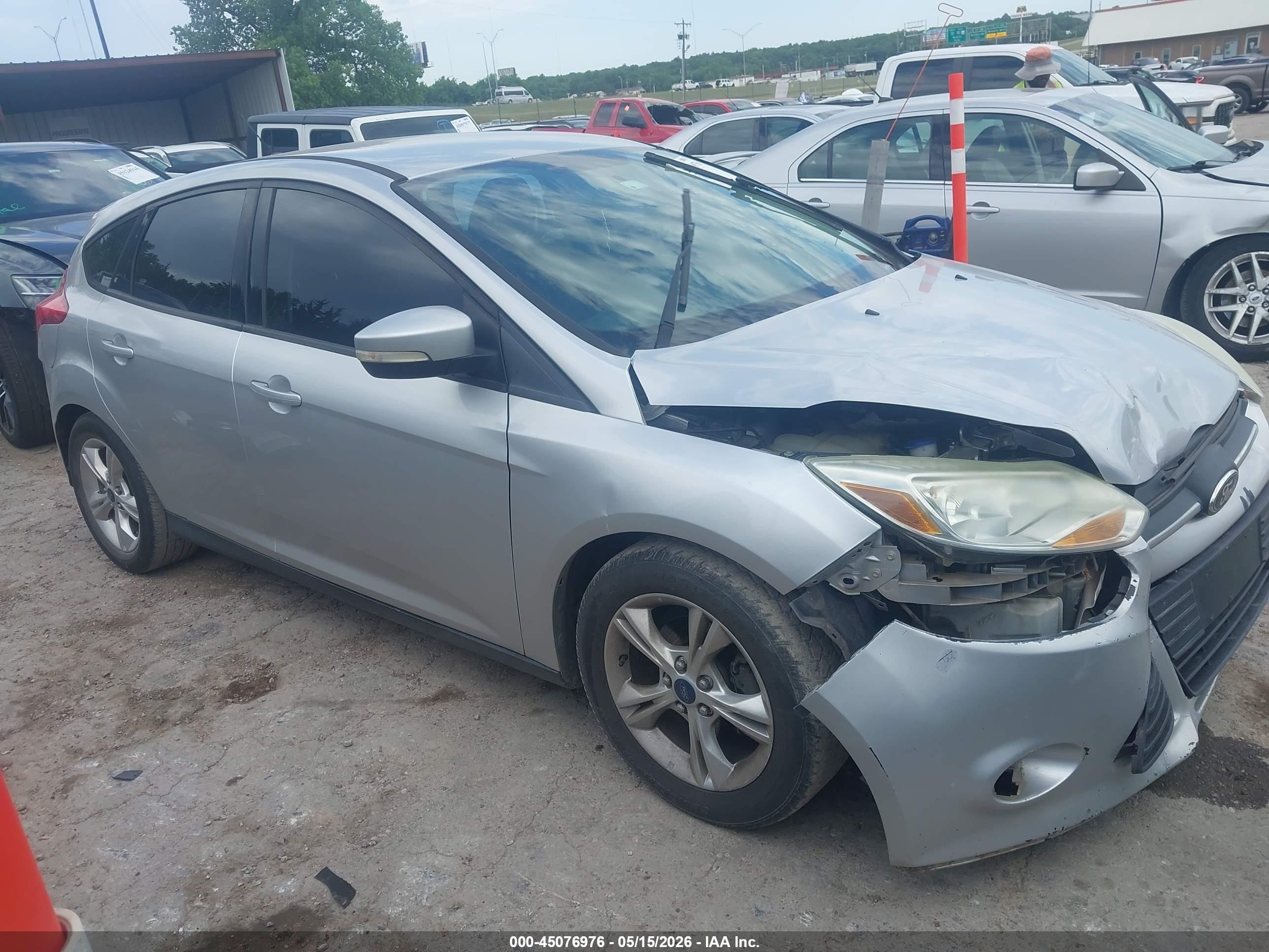 2014 Ford Focus Se Gray vin: 1FADP3K27EL284719