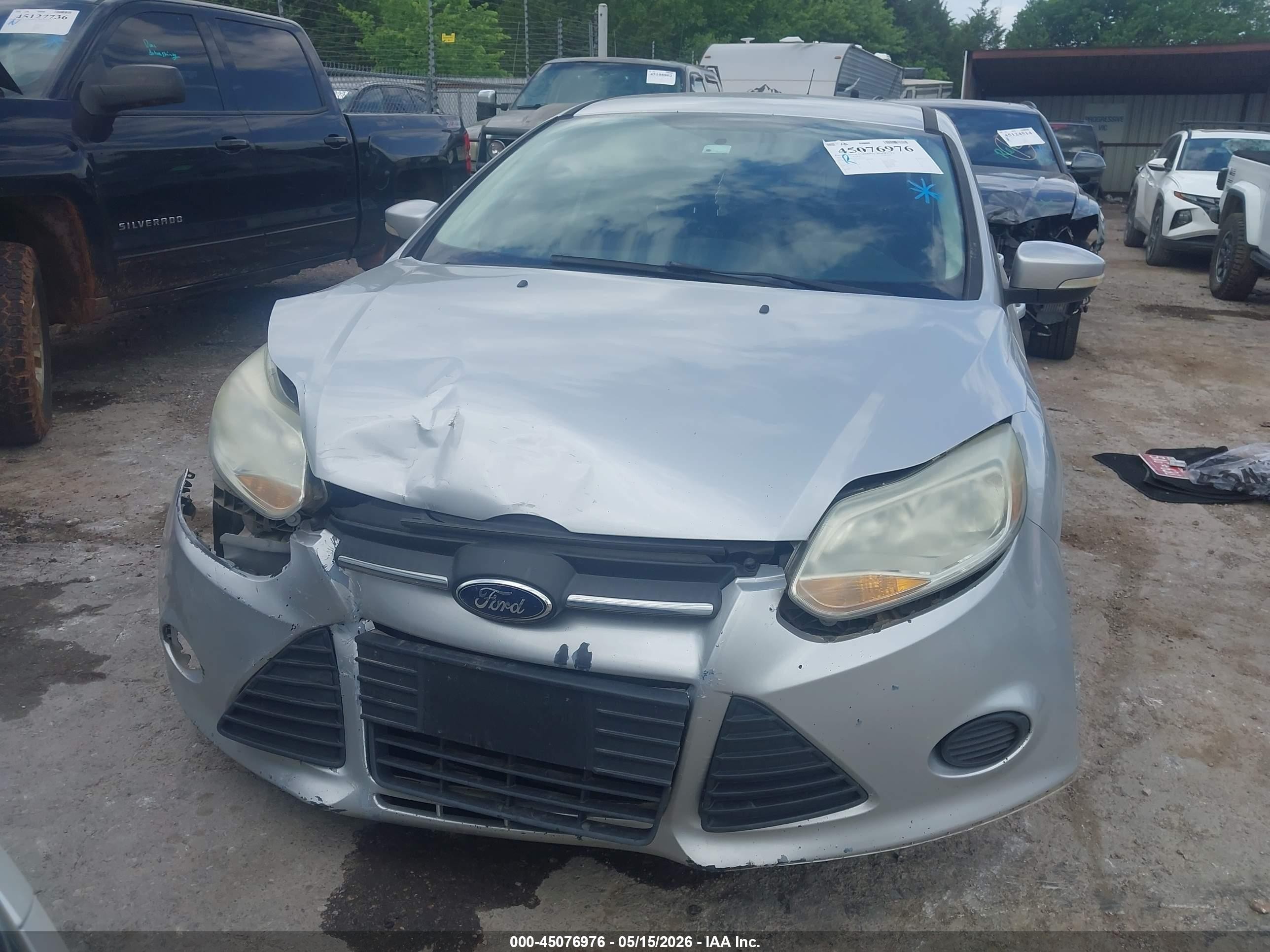 2014 Ford Focus Se Gray vin: 1FADP3K27EL284719