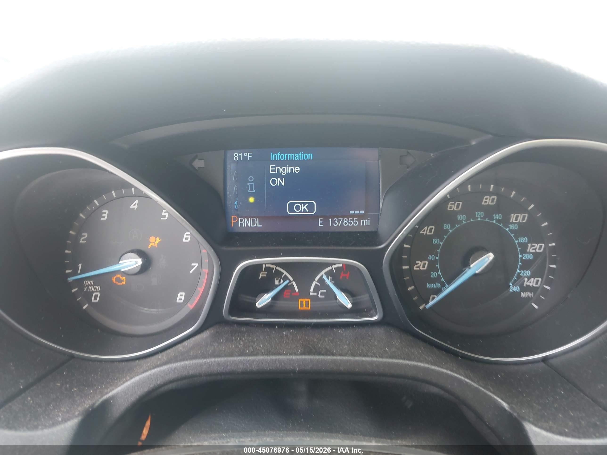 2014 Ford Focus Se Gray vin: 1FADP3K27EL284719