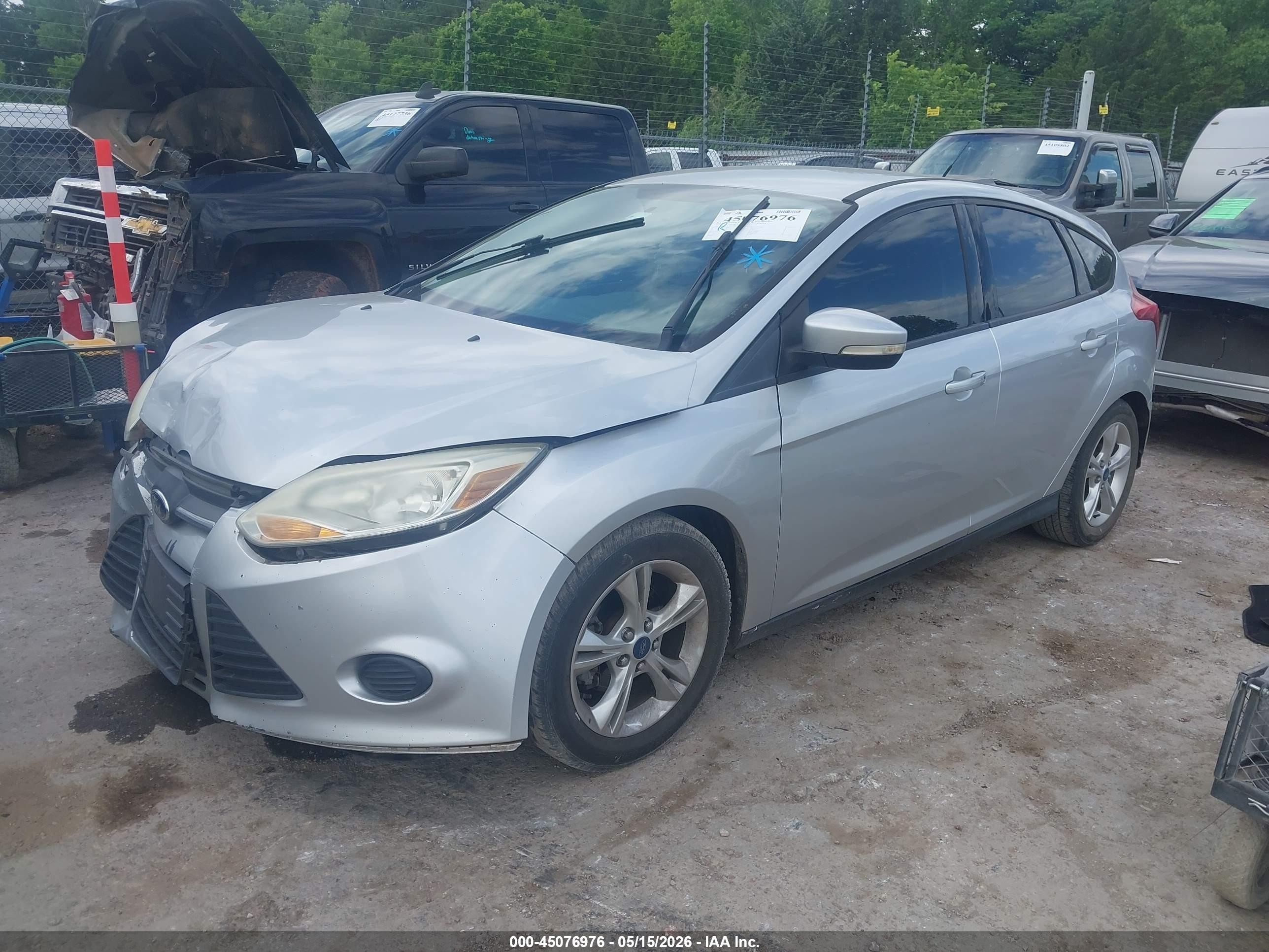 2014 Ford Focus Se Gray vin: 1FADP3K27EL284719
