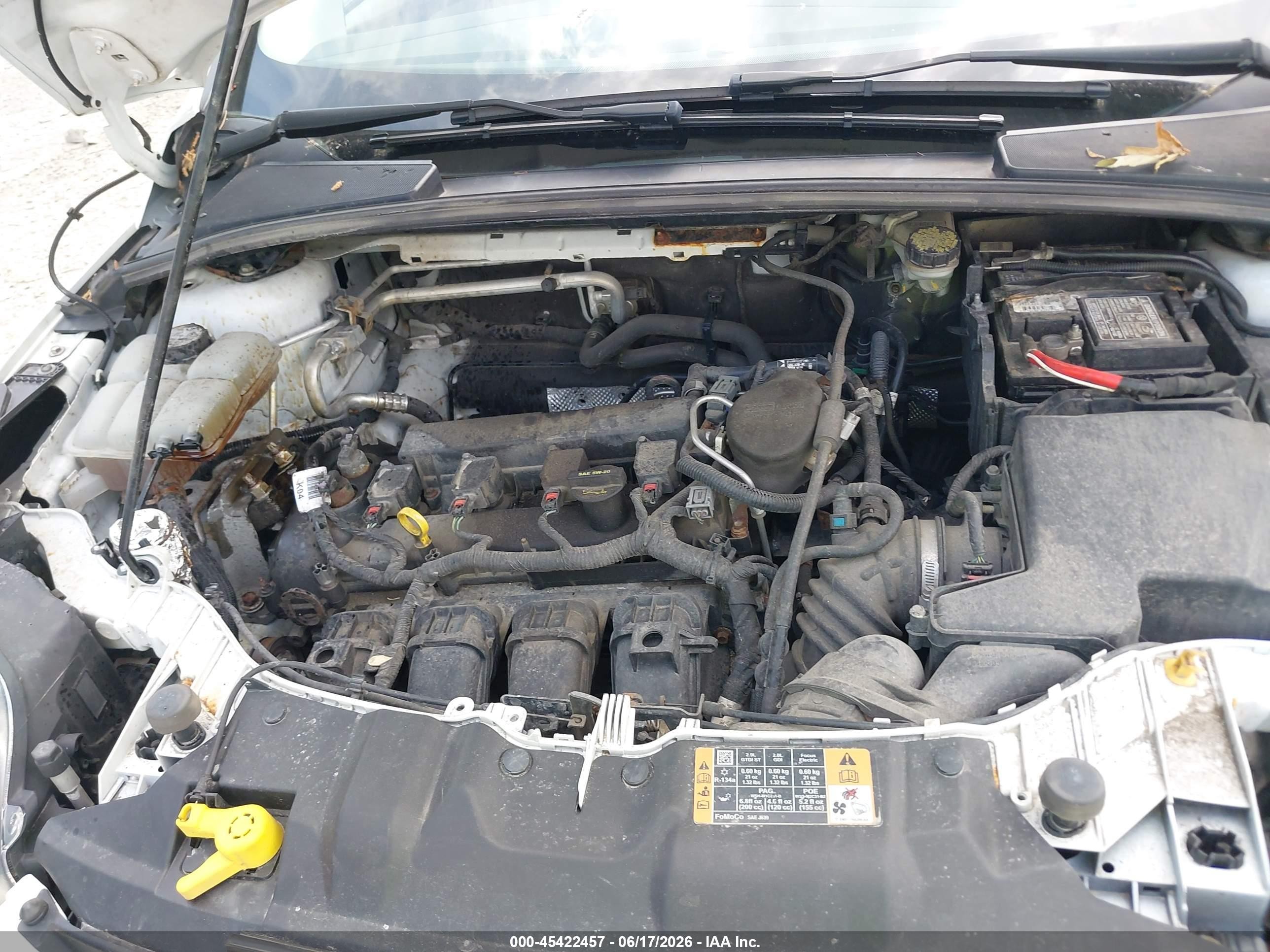 2014 Ford Focus Se White vin: 1FADP3K27EL287720