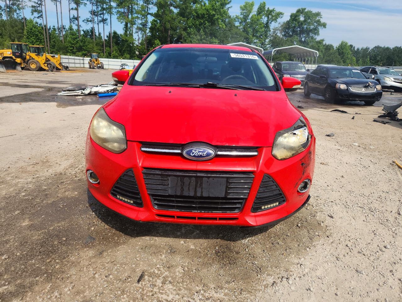 2014 Ford Focus Se Red vin: 1FADP3K27EL301891