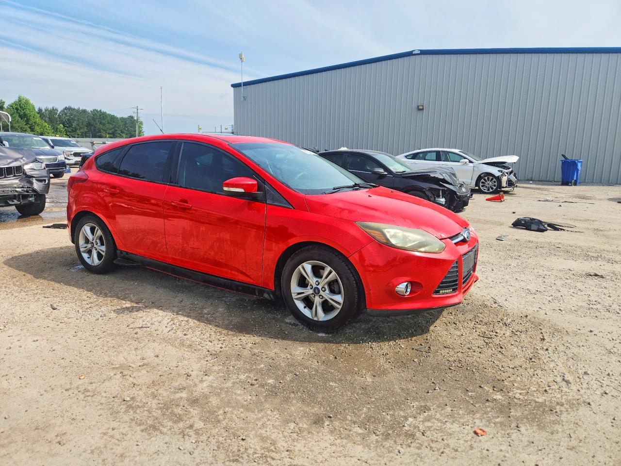 2014 Ford Focus Se Red vin: 1FADP3K27EL301891