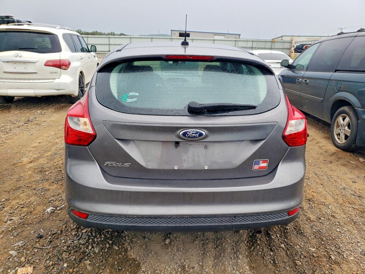 2014 Ford Focus Se Gray vin: 1FADP3K27EL322059