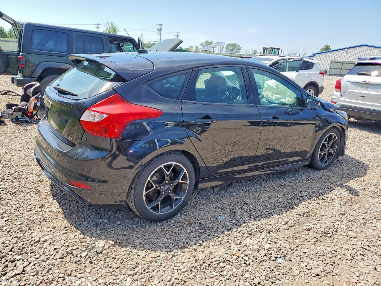 2014 Ford Focus Se Black vin: 1FADP3K27EL338455