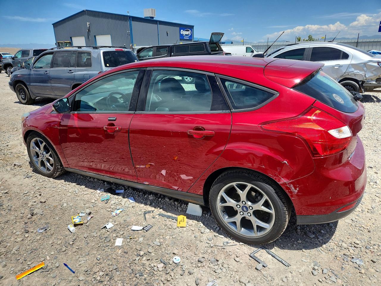 2014 Ford Focus Se Red vin: 1FADP3K27EL373822