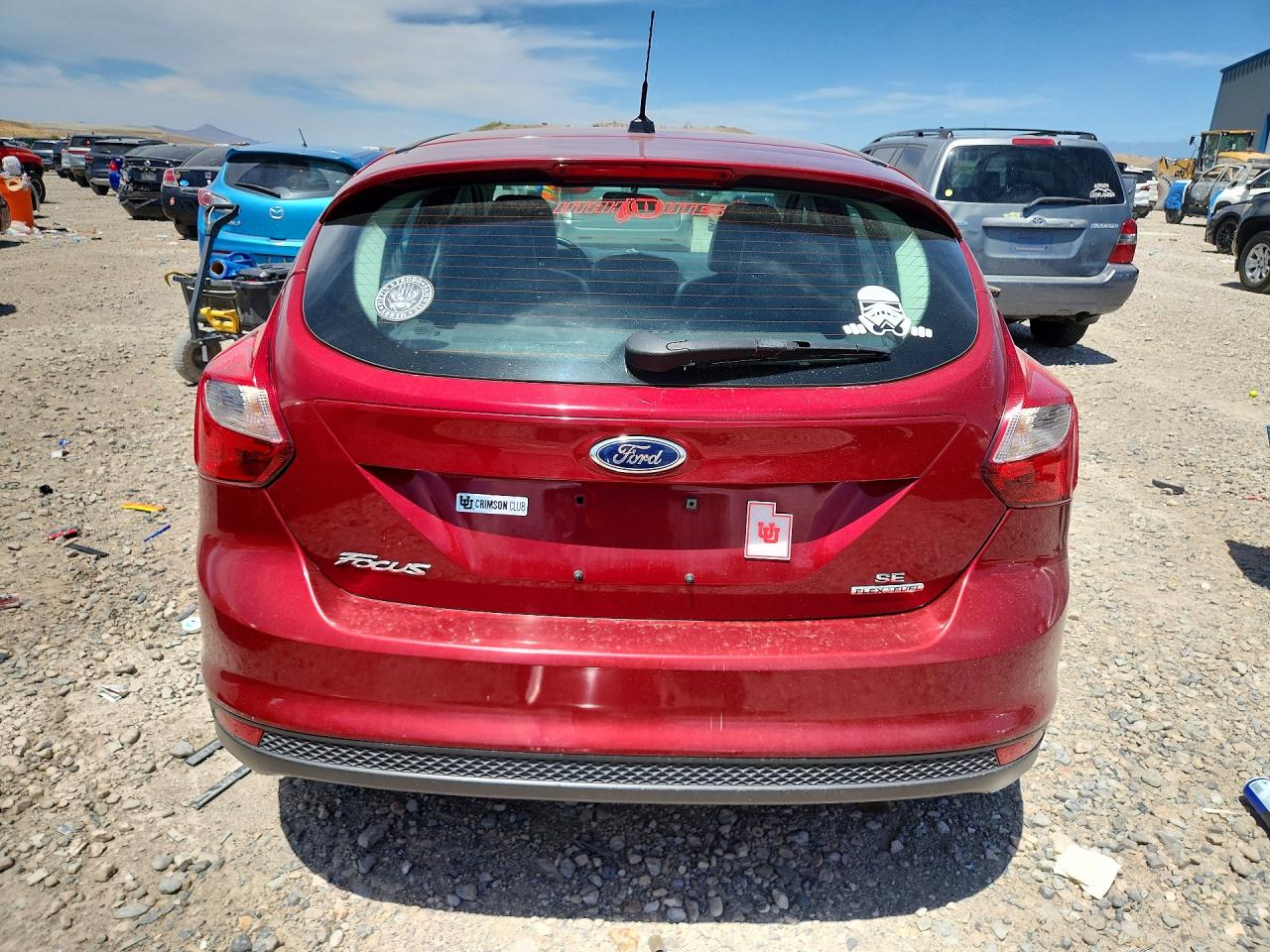 2014 Ford Focus Se Red vin: 1FADP3K27EL373822