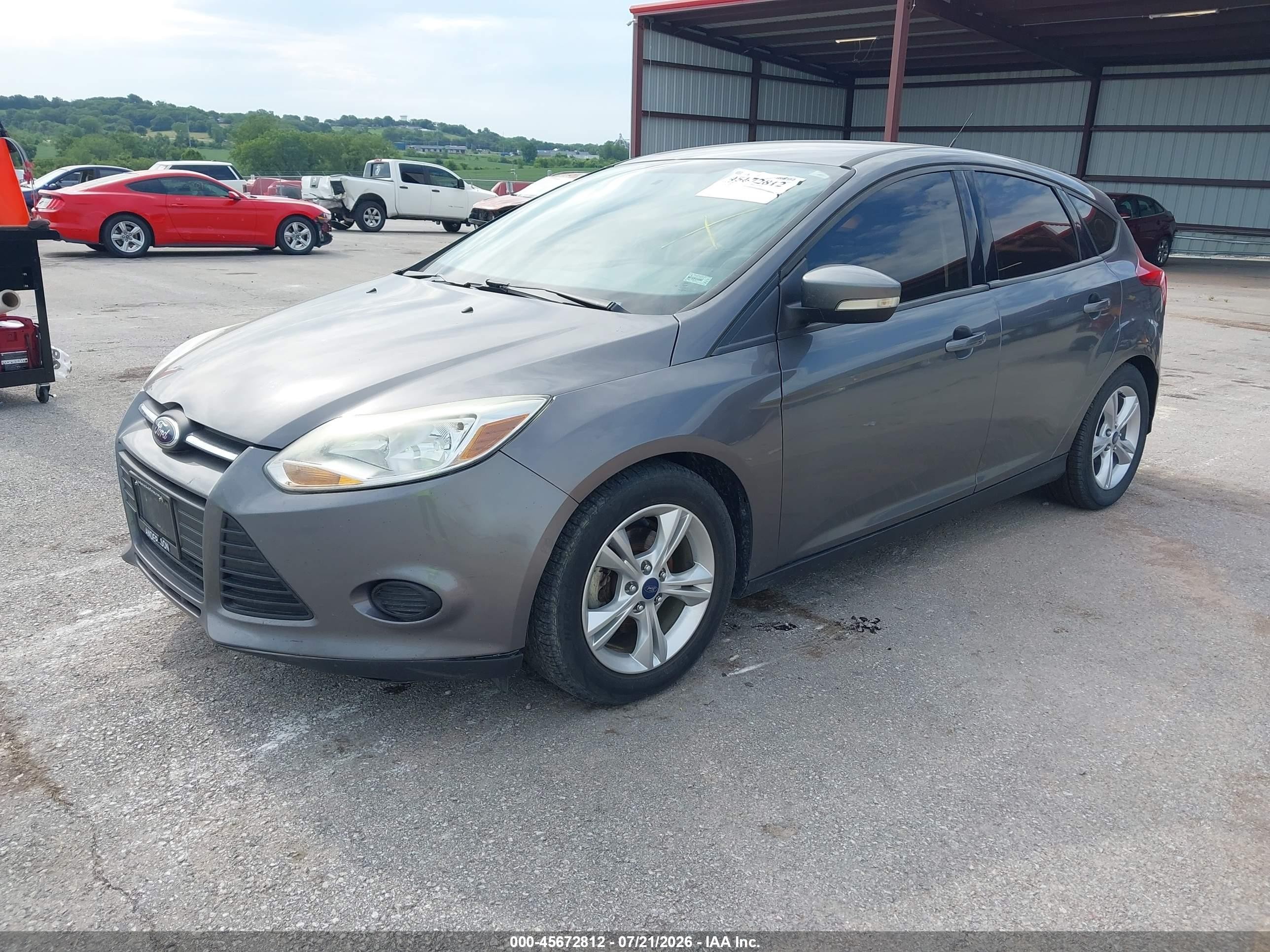 2014 Ford Focus Se Gray vin: 1FADP3K27EL381631