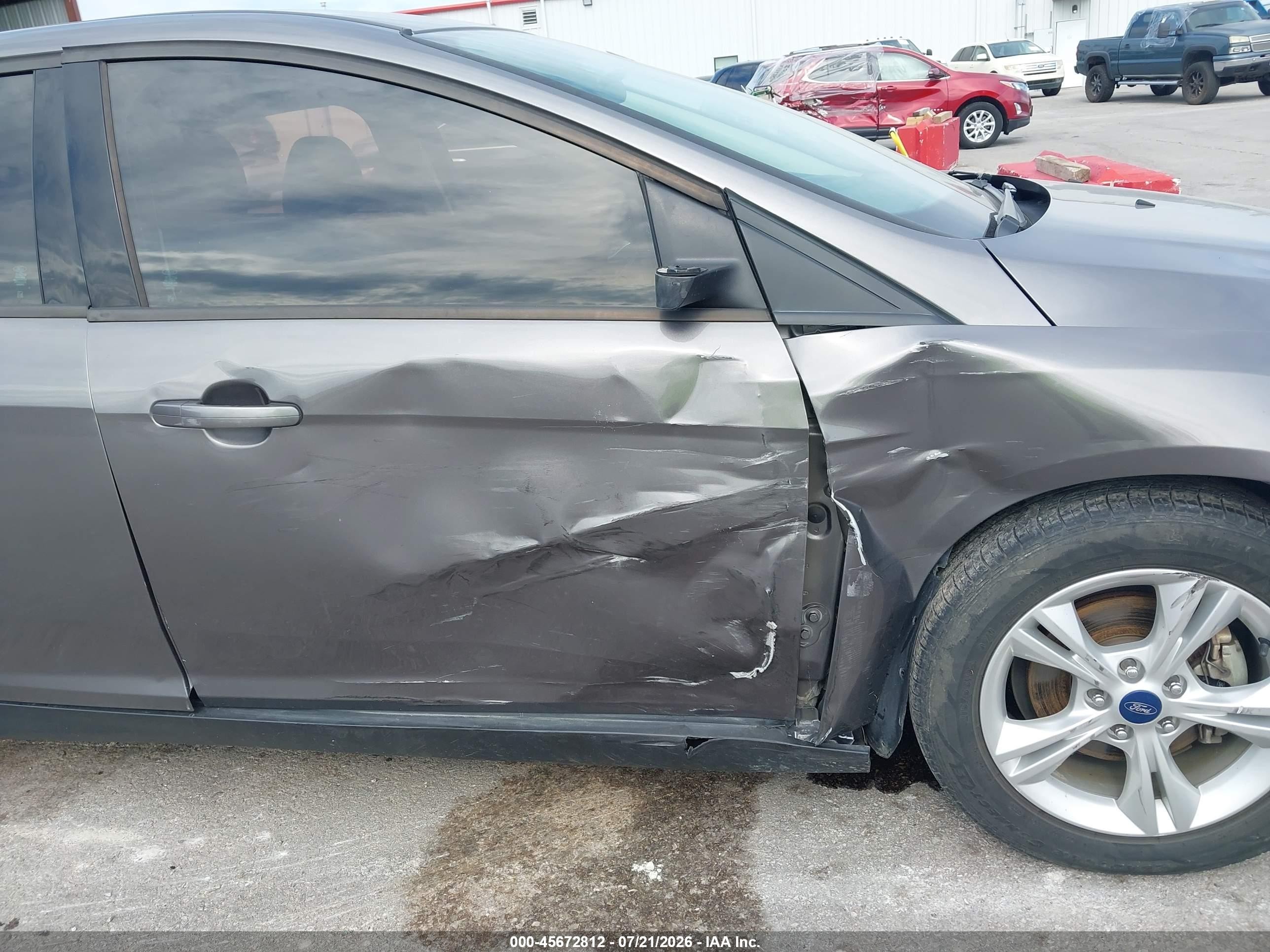 2014 Ford Focus Se Gray vin: 1FADP3K27EL381631