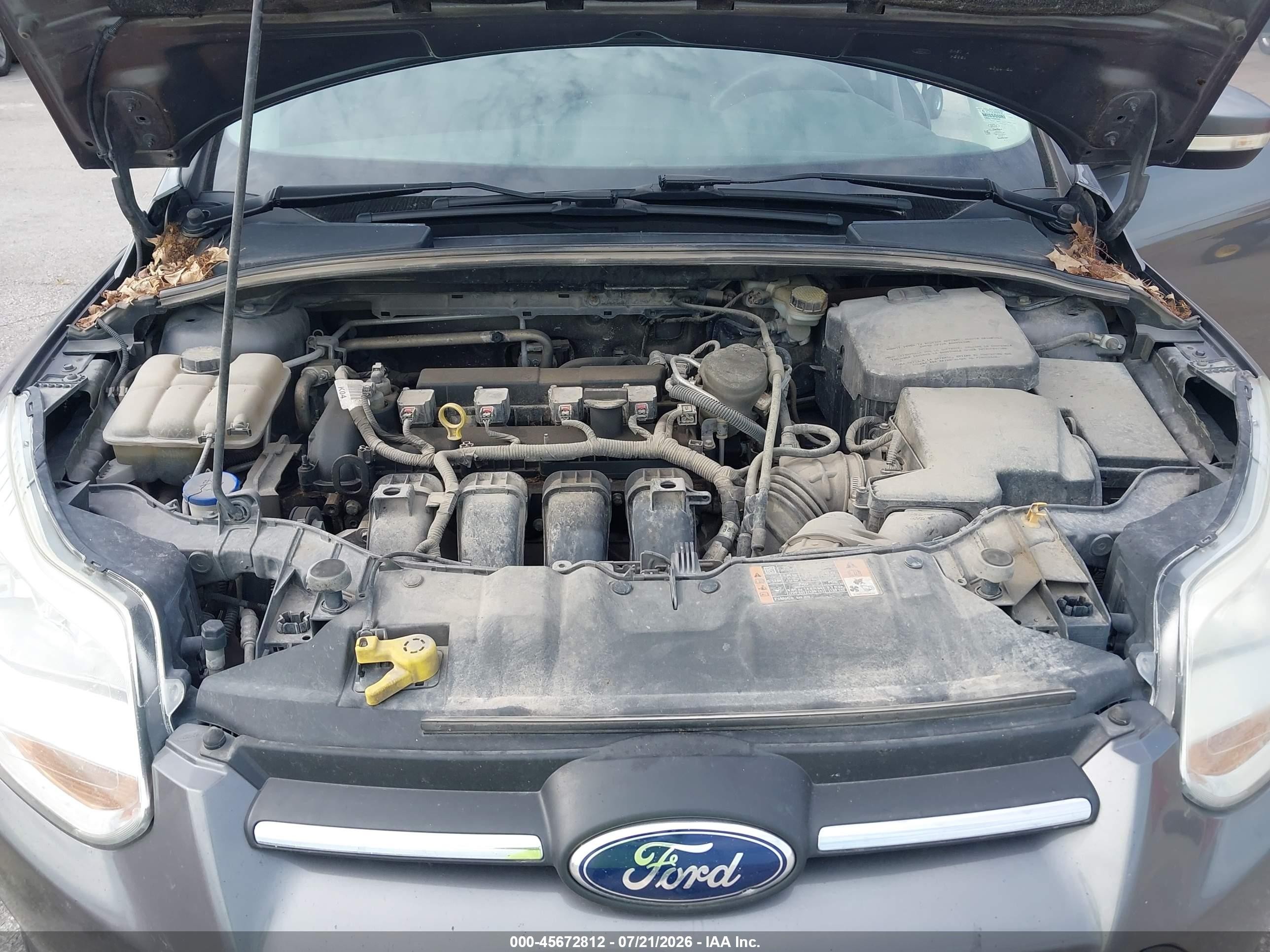 2014 Ford Focus Se Gray vin: 1FADP3K27EL381631