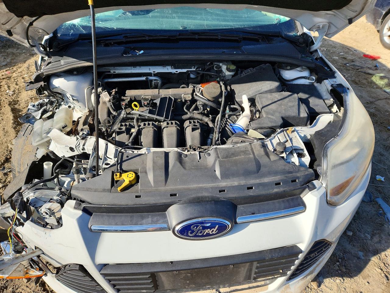2014 Ford Focus Se White vin: 1FADP3K27EL410867