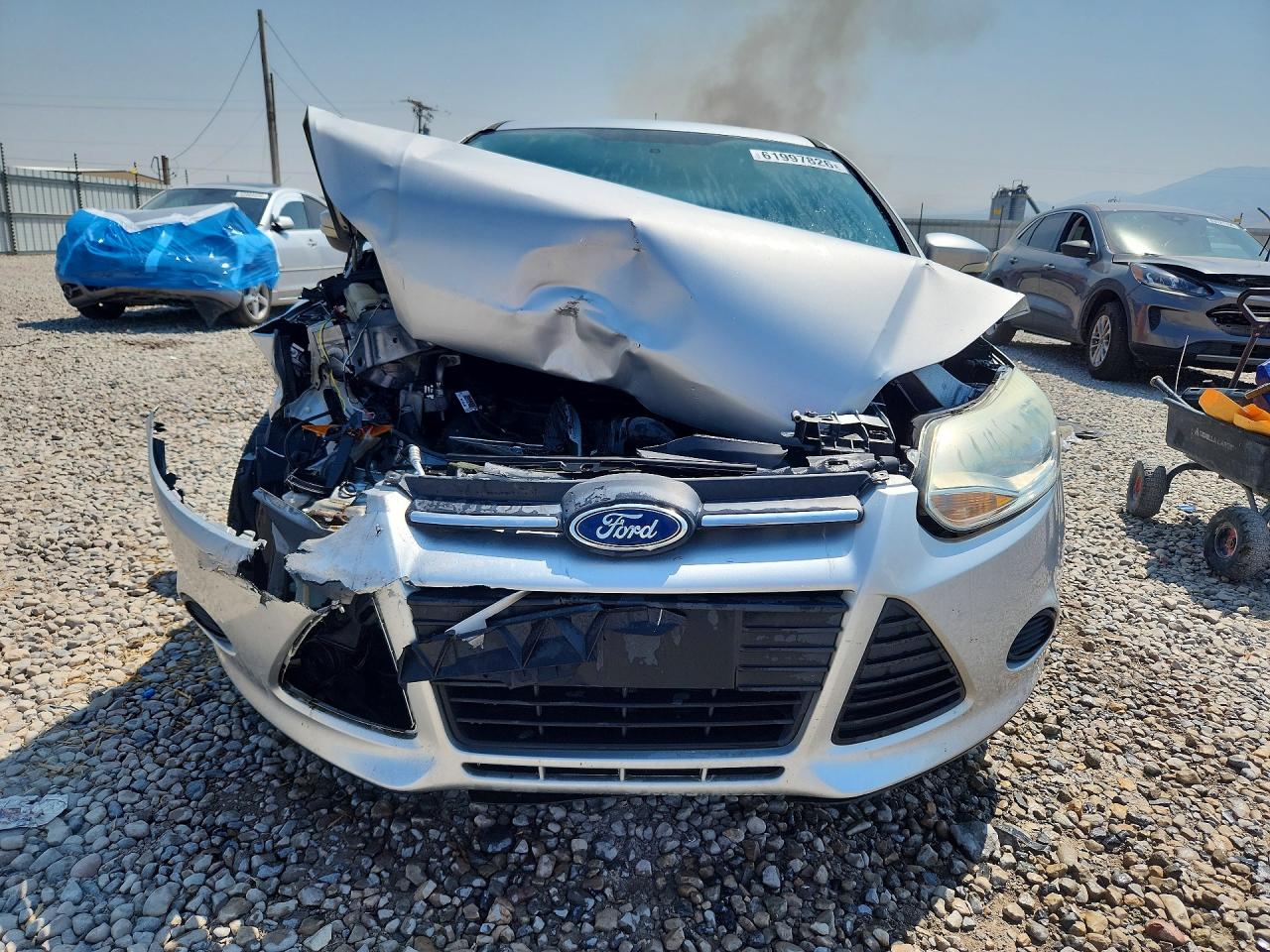 2014 Ford Focus Se Silver vin: 1FADP3K27EL413882