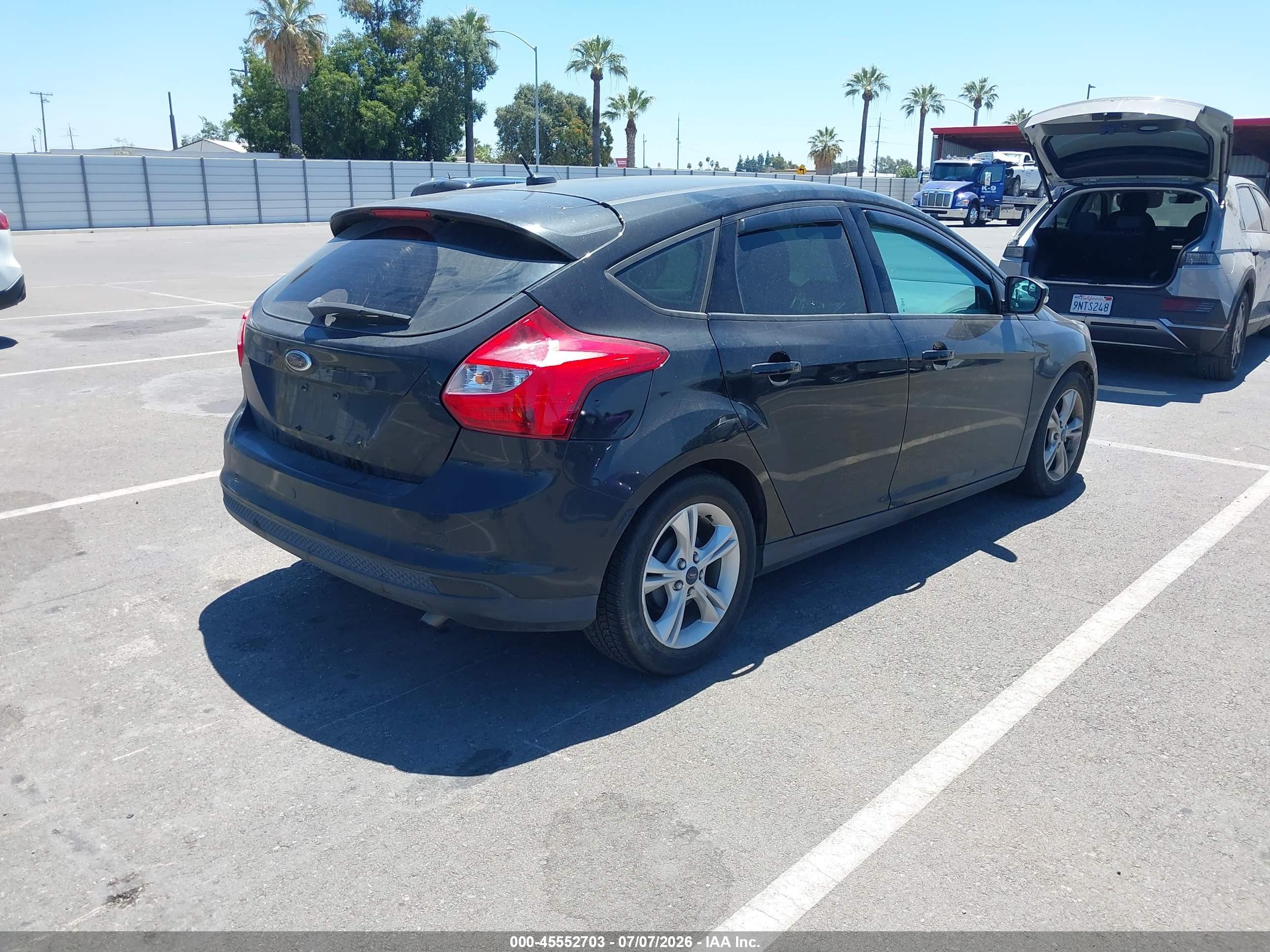 2014 Ford Focus Se Black vin: 1FADP3K27EL414143