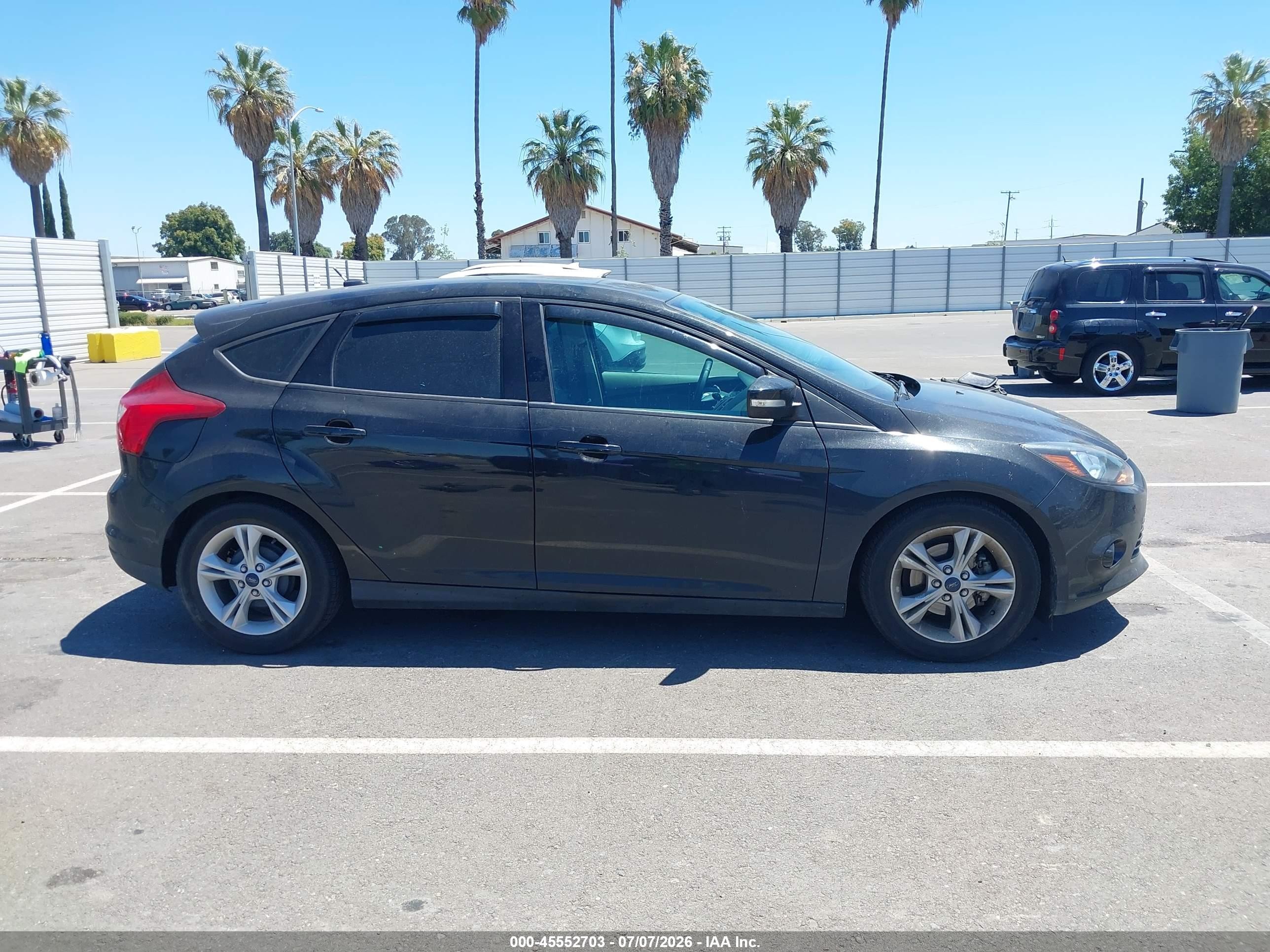 2014 Ford Focus Se Black vin: 1FADP3K27EL414143