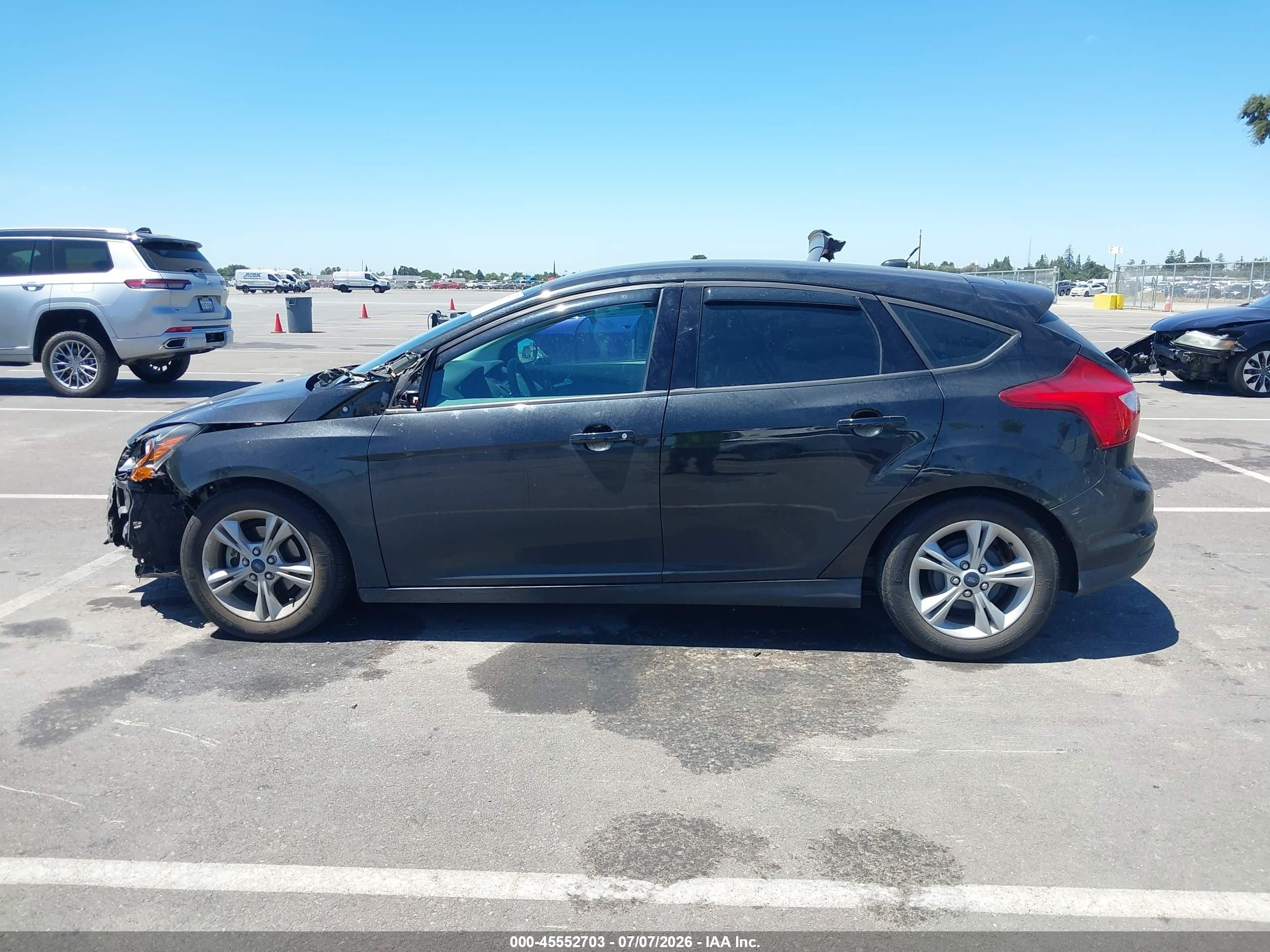 2014 Ford Focus Se Black vin: 1FADP3K27EL414143