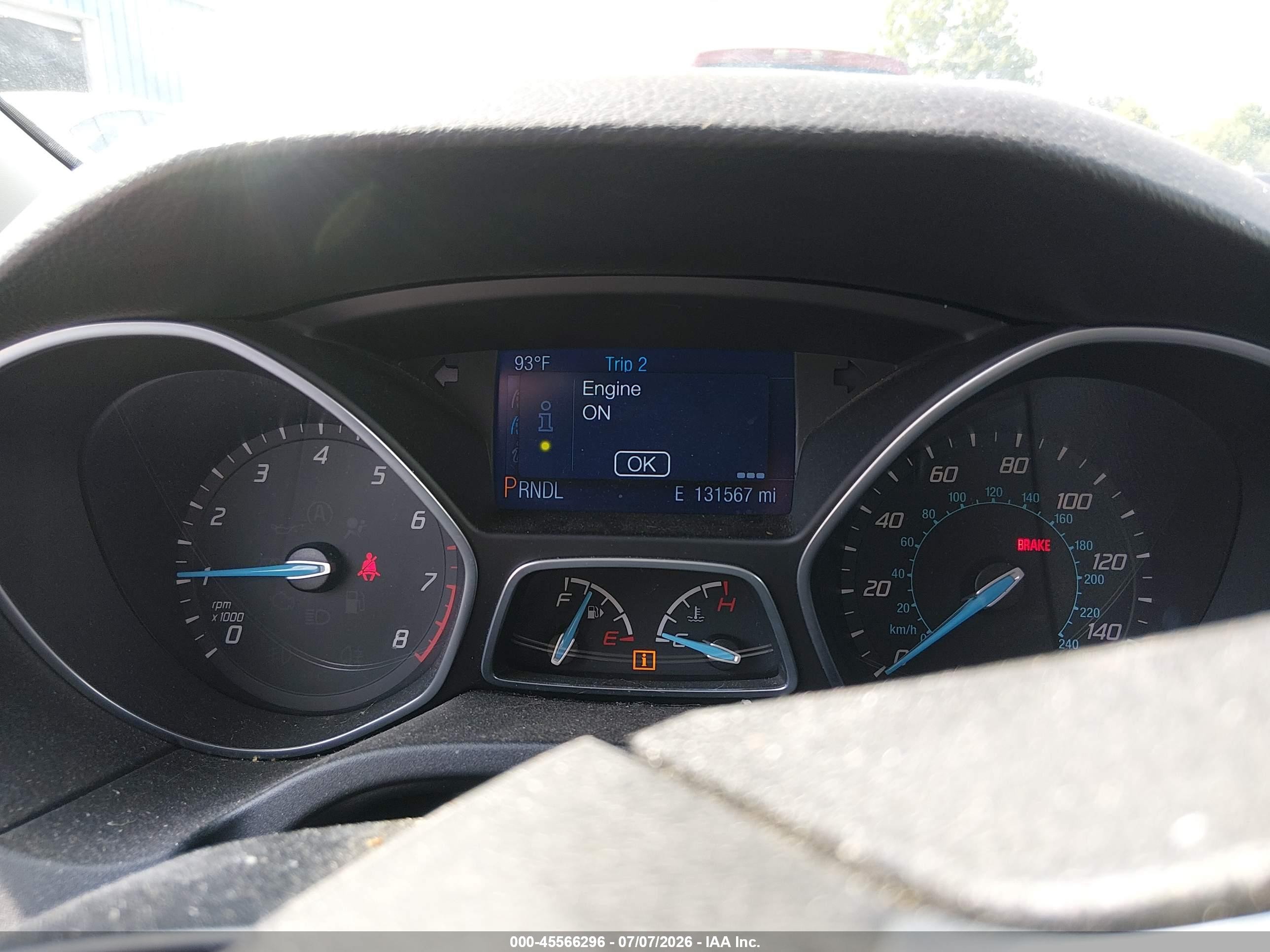 2014 Ford Focus Se Gray vin: 1FADP3K27EL429595