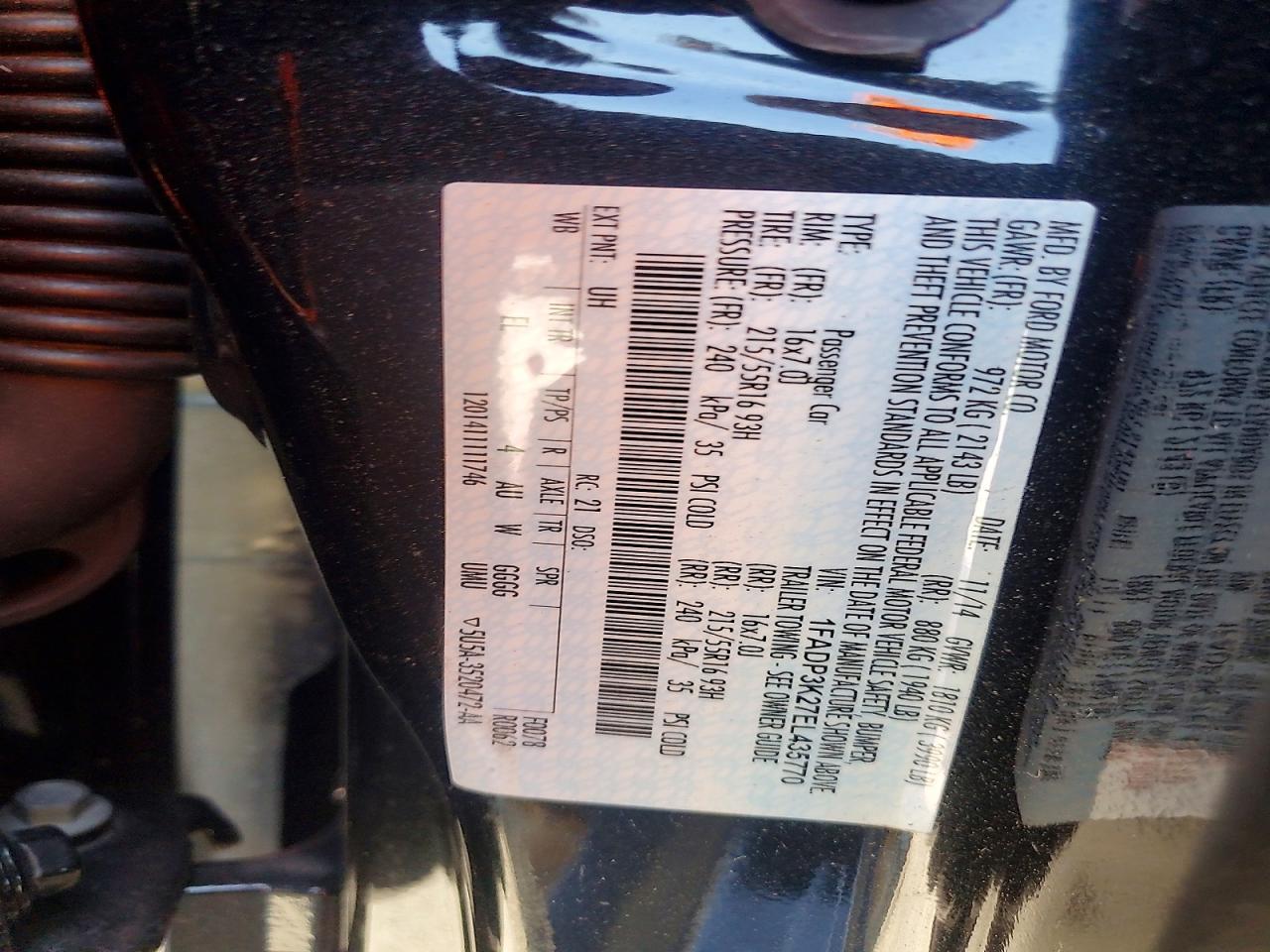 2014 Ford Focus Se Black vin: 1FADP3K27EL435770