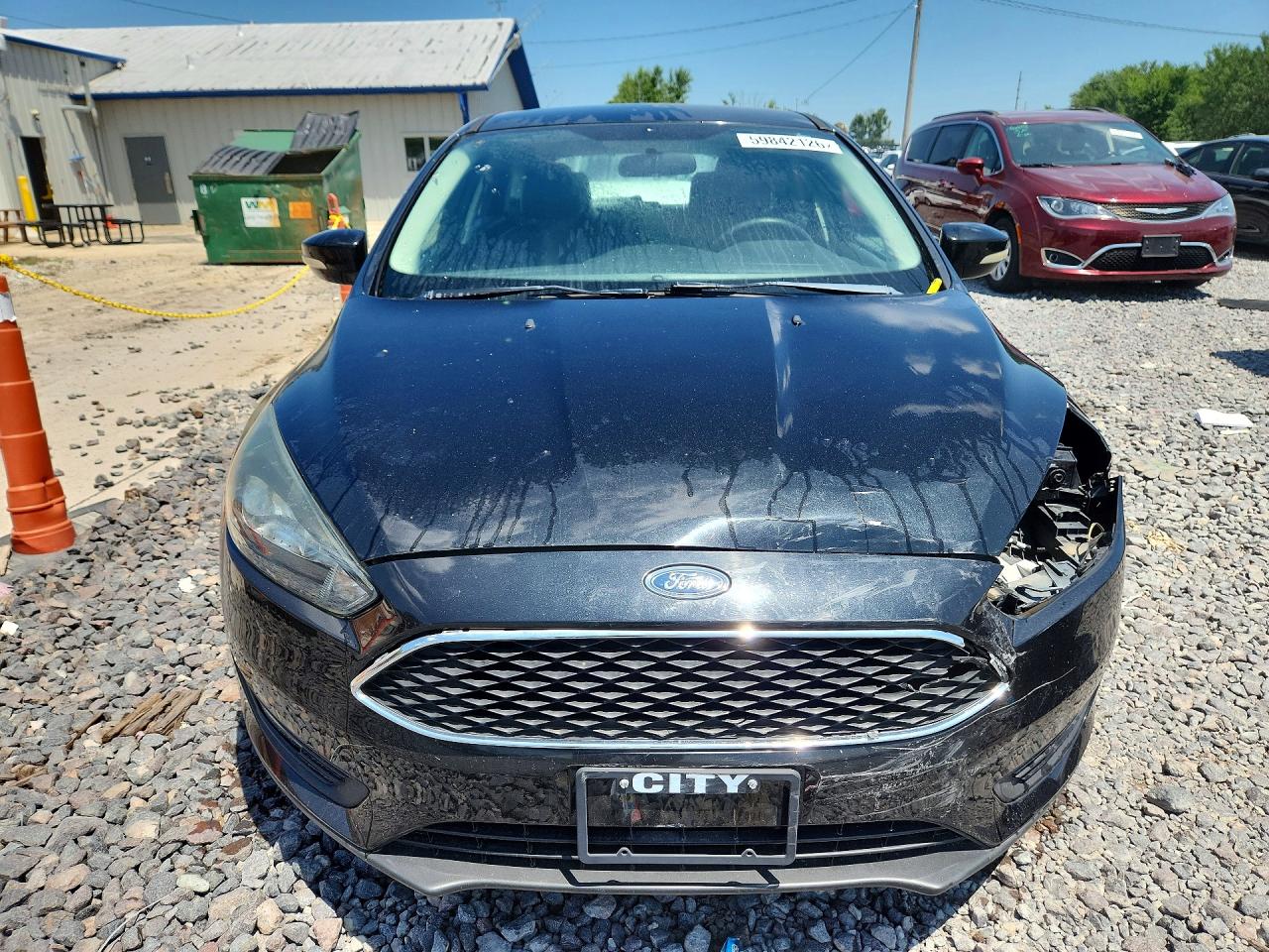 2015 Ford Focus Se Black vin: 1FADP3K27FL238986