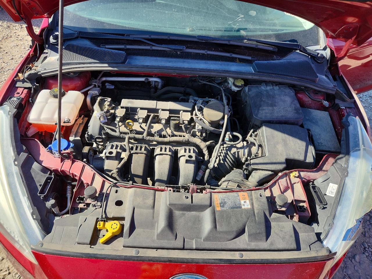 2015 Ford Focus Se Красный vin: 1FADP3K27FL293910