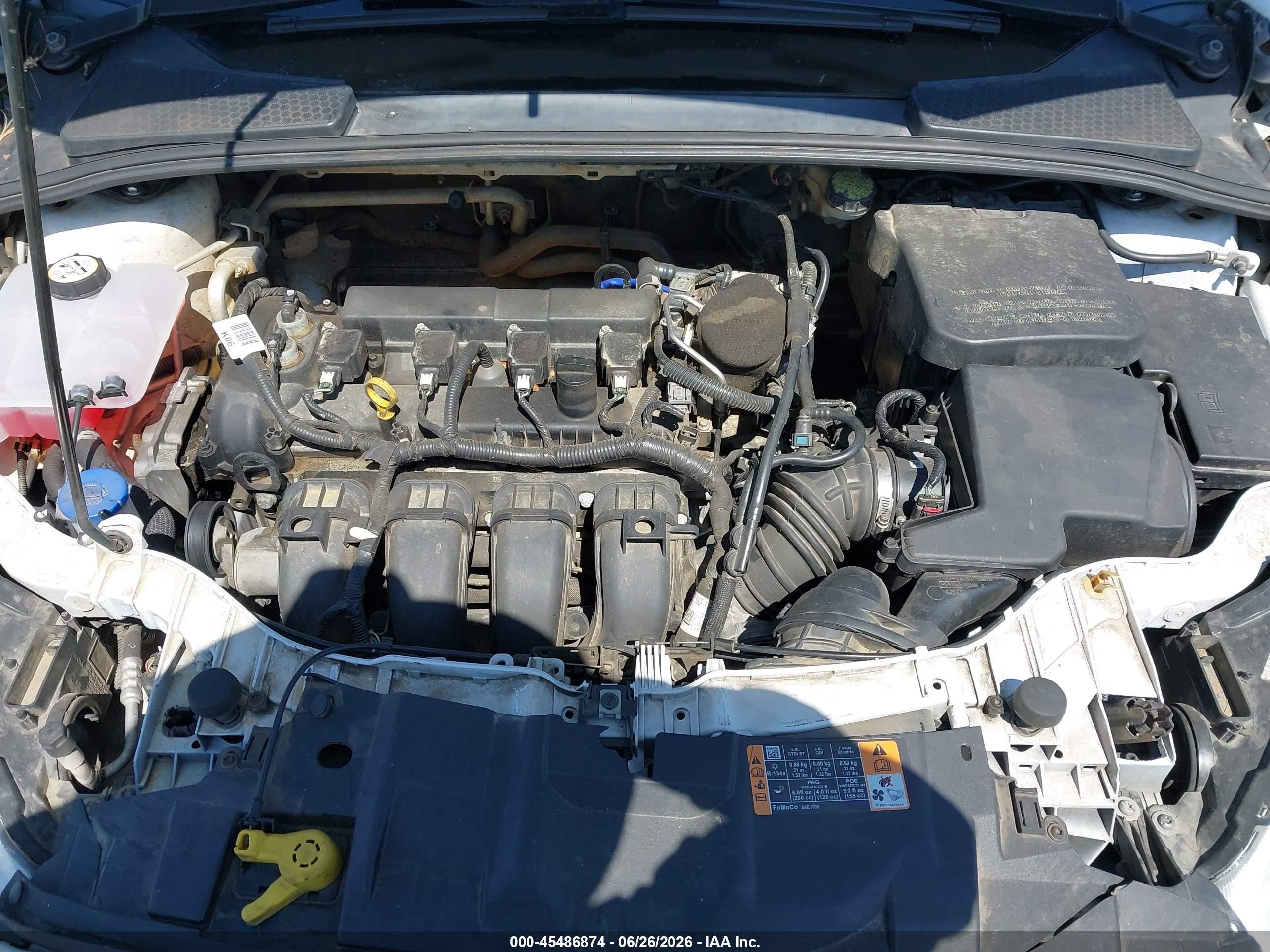 2015 Ford Focus Se White vin: 1FADP3K27FL384563