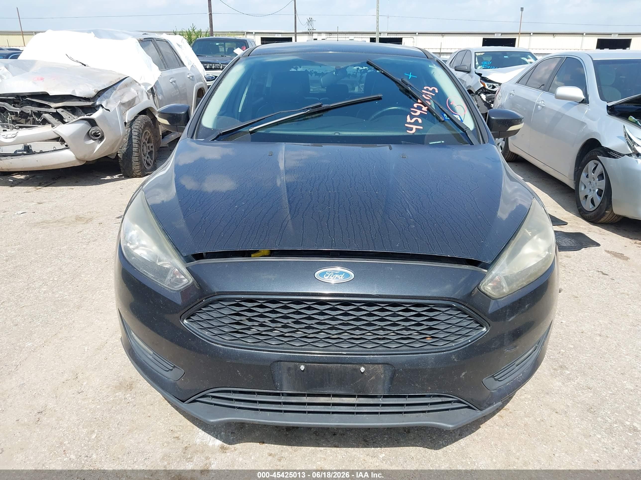 2015 Ford Focus Se Black vin: 1FADP3K27FL386863