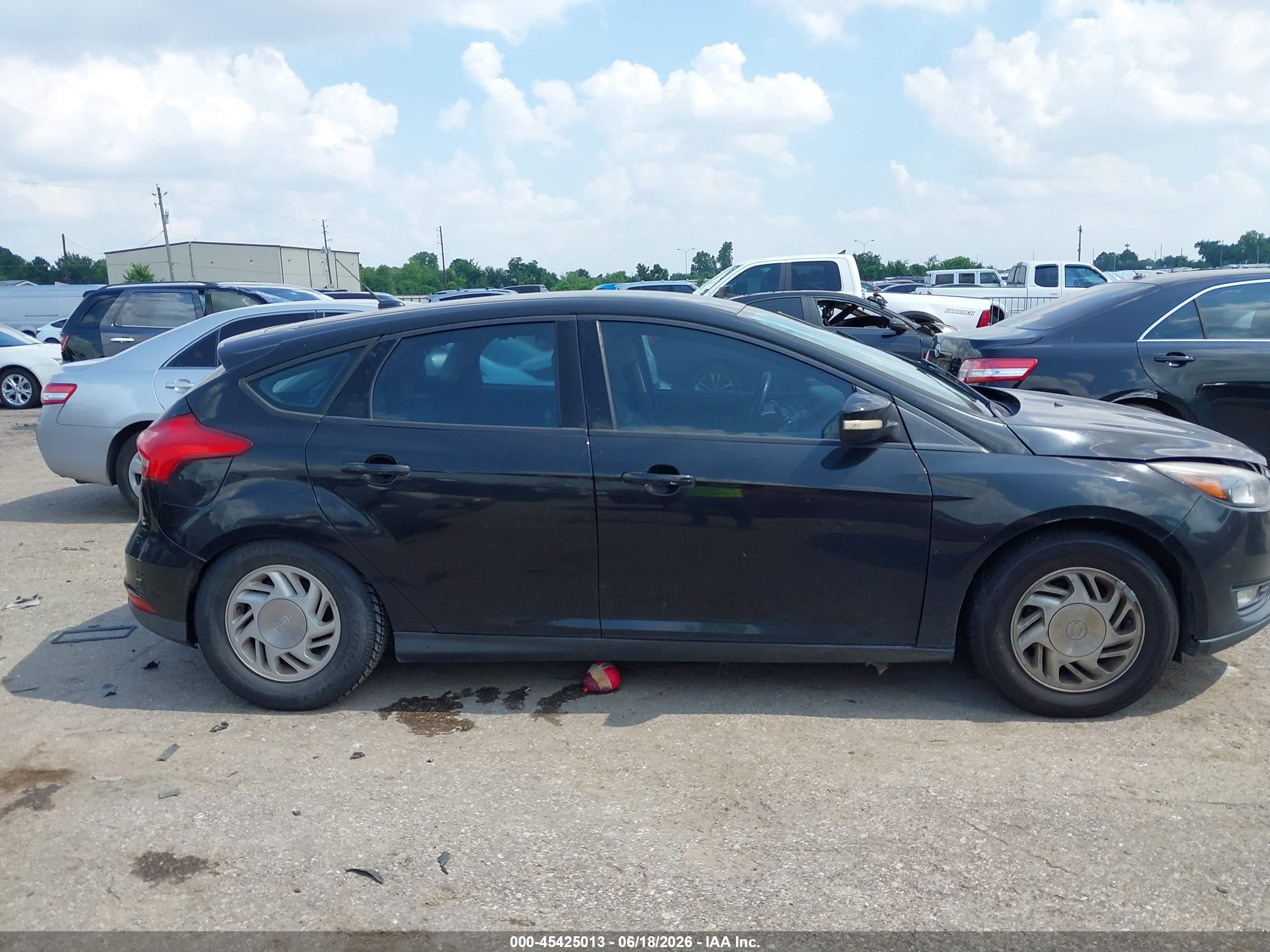 2015 Ford Focus Se Black vin: 1FADP3K27FL386863