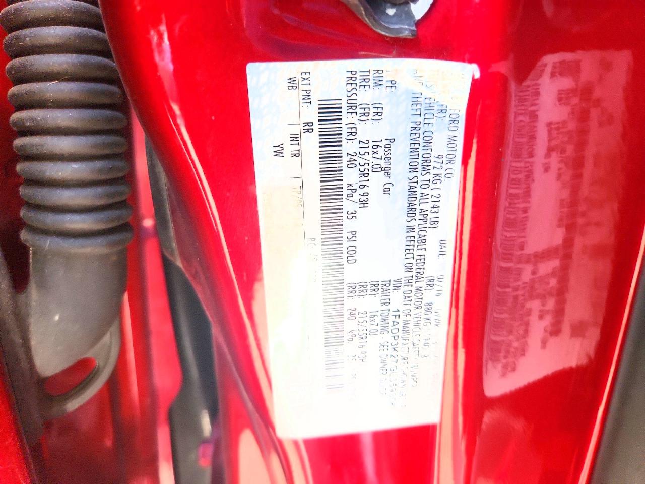 2016 Ford Focus Se Red vin: 1FADP3K27GL359308
