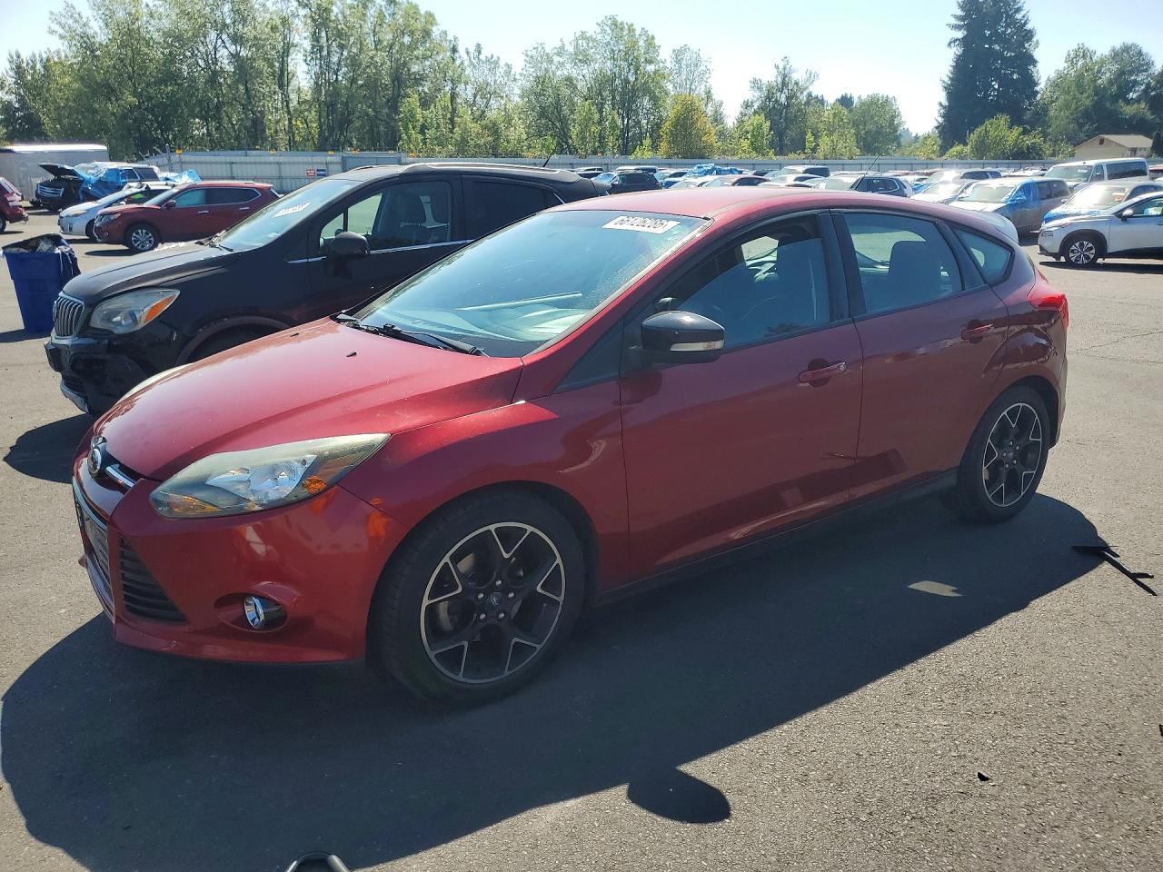2013 Ford Focus Se Red vin: 1FADP3K28DL117218