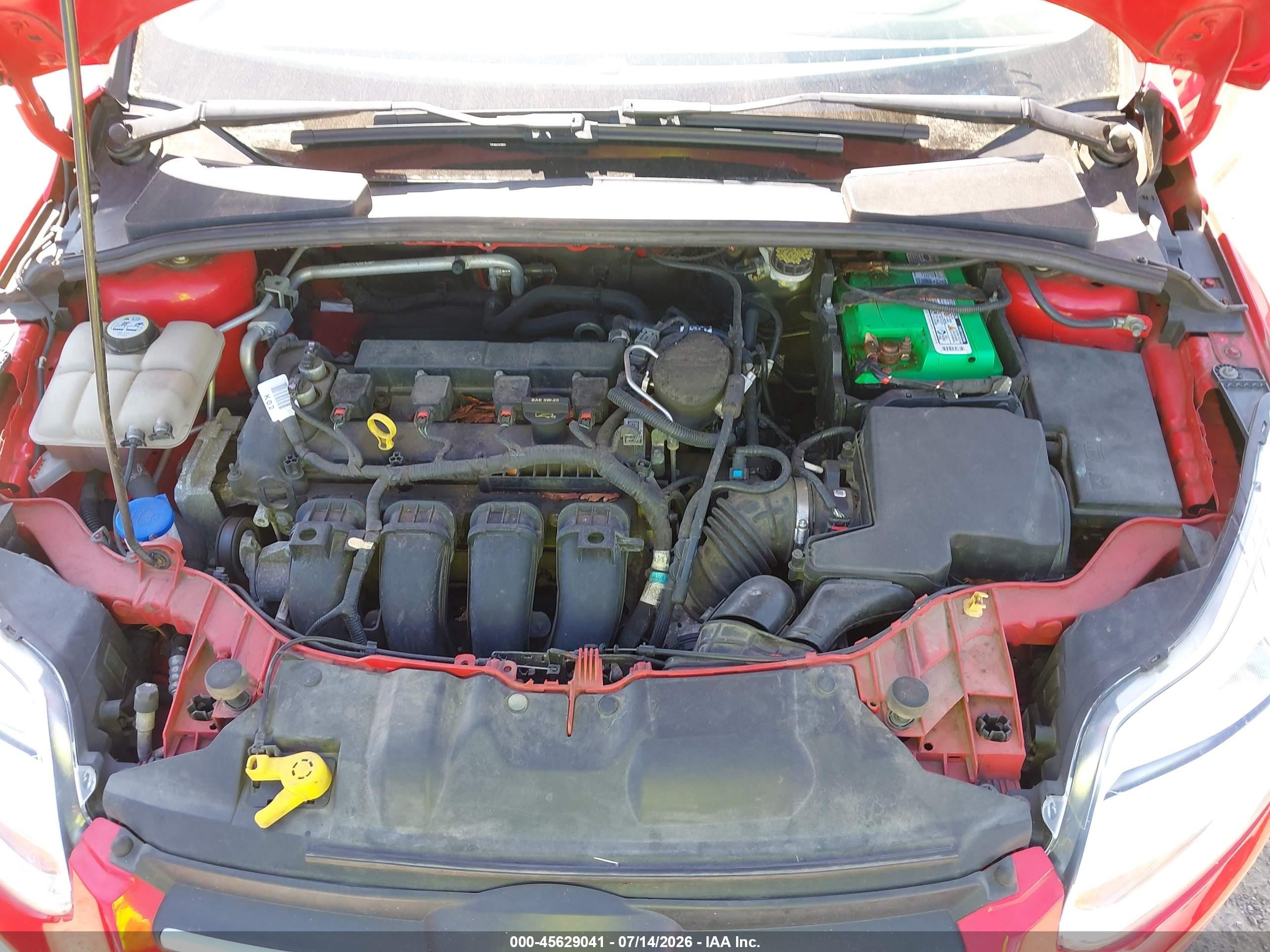2013 Ford Focus Se Red vin: 1FADP3K28DL145536