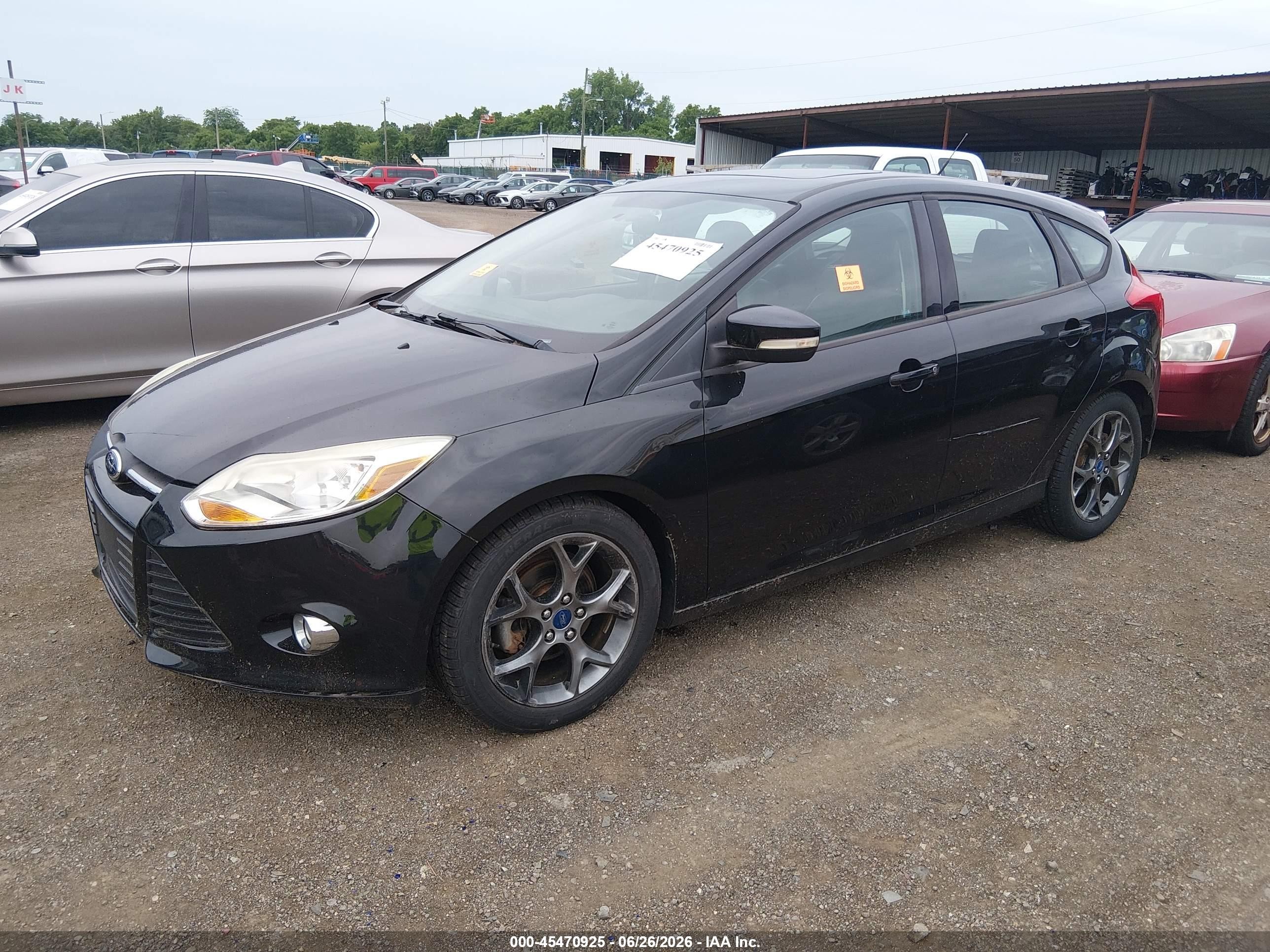 2013 Ford Focus Se Black vin: 1FADP3K28DL176186