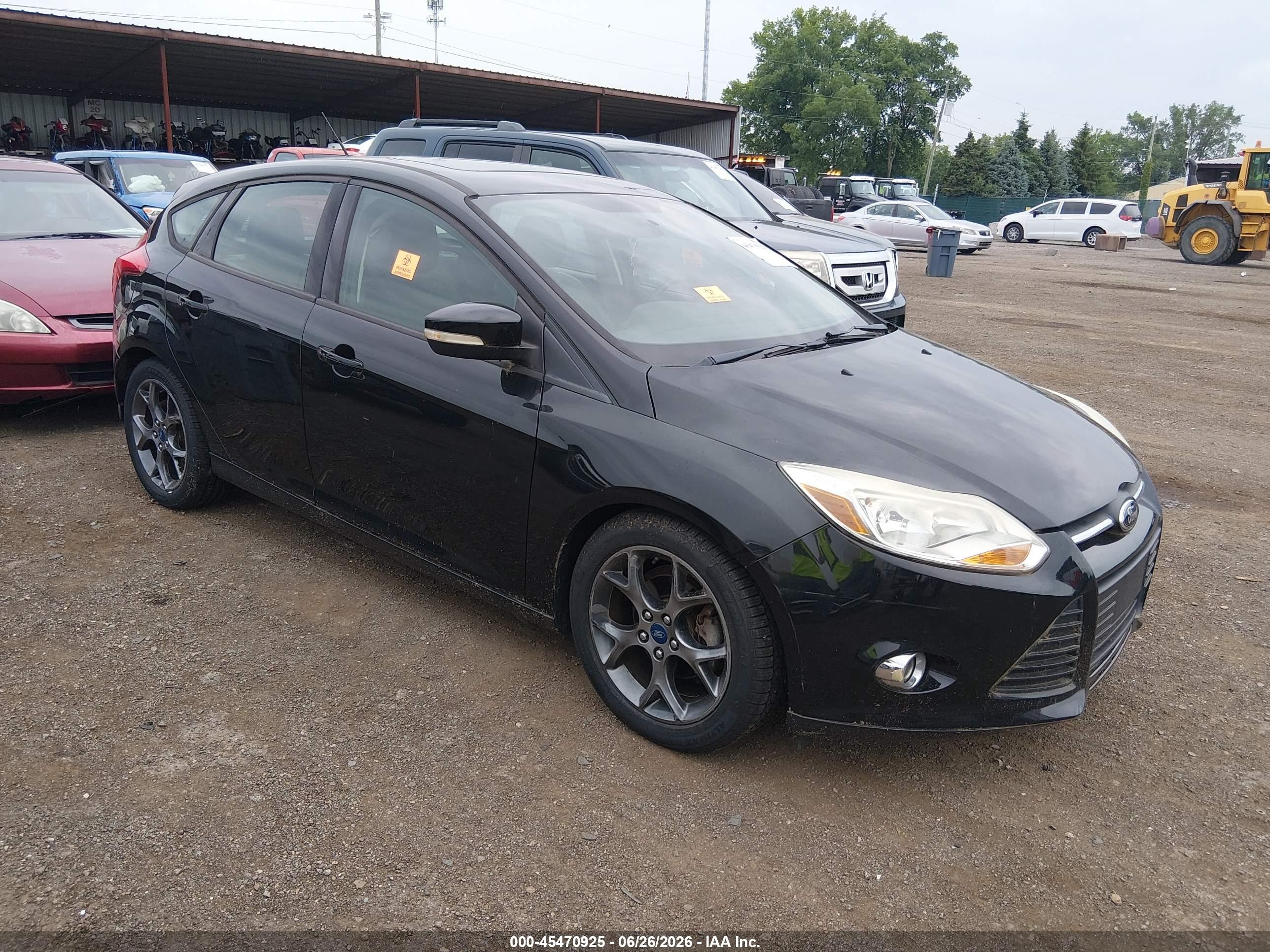 2013 Ford Focus Se Black vin: 1FADP3K28DL176186