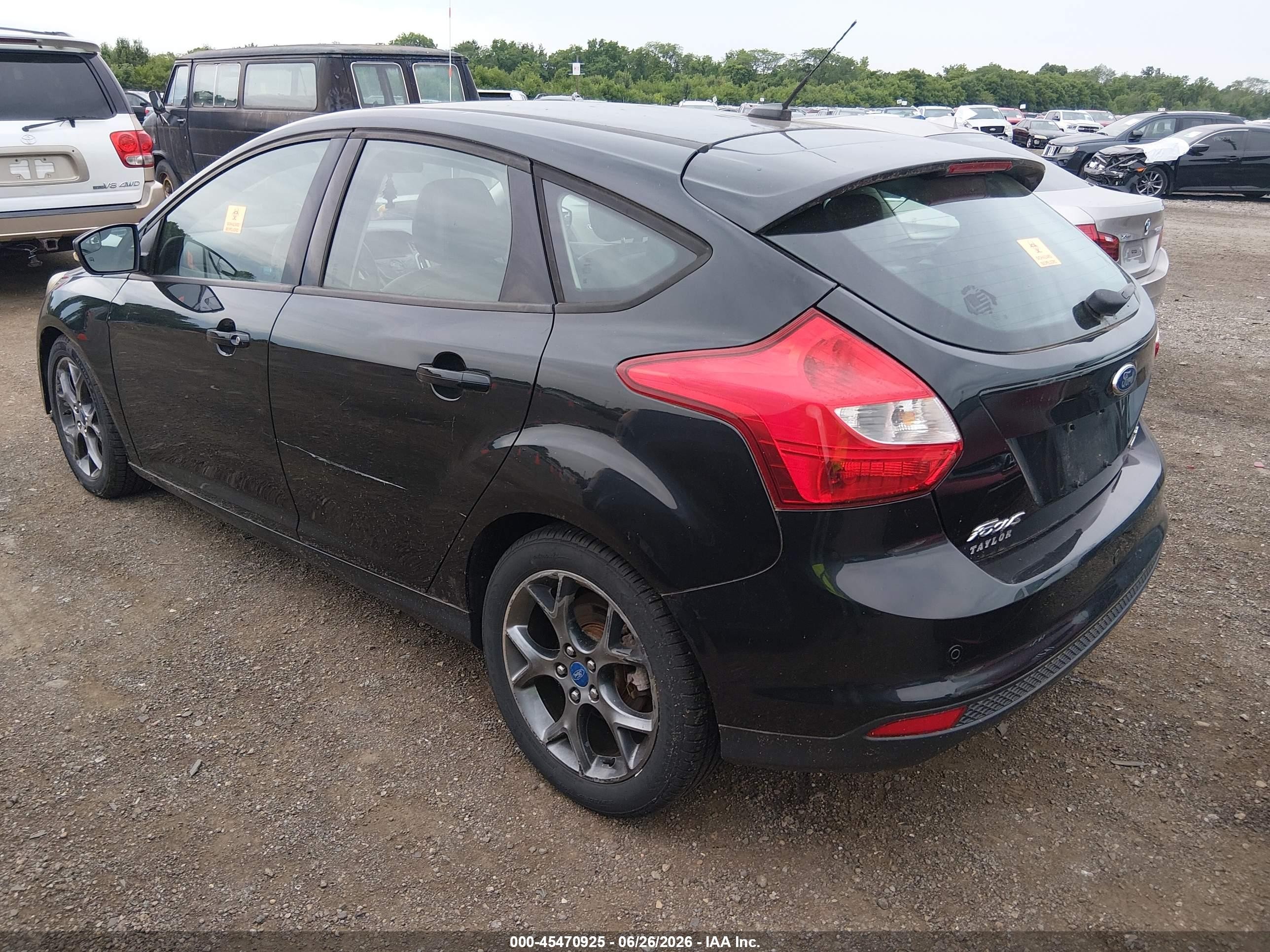 2013 Ford Focus Se Black vin: 1FADP3K28DL176186